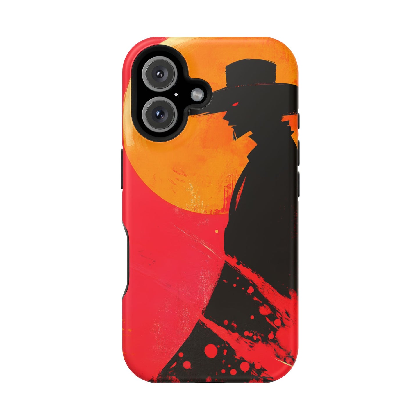 Protective Phone Case – Western Silhouette Design