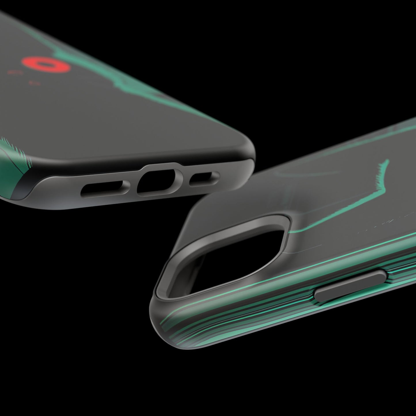 Protective Phone Case – Mysterious Black Cat Design