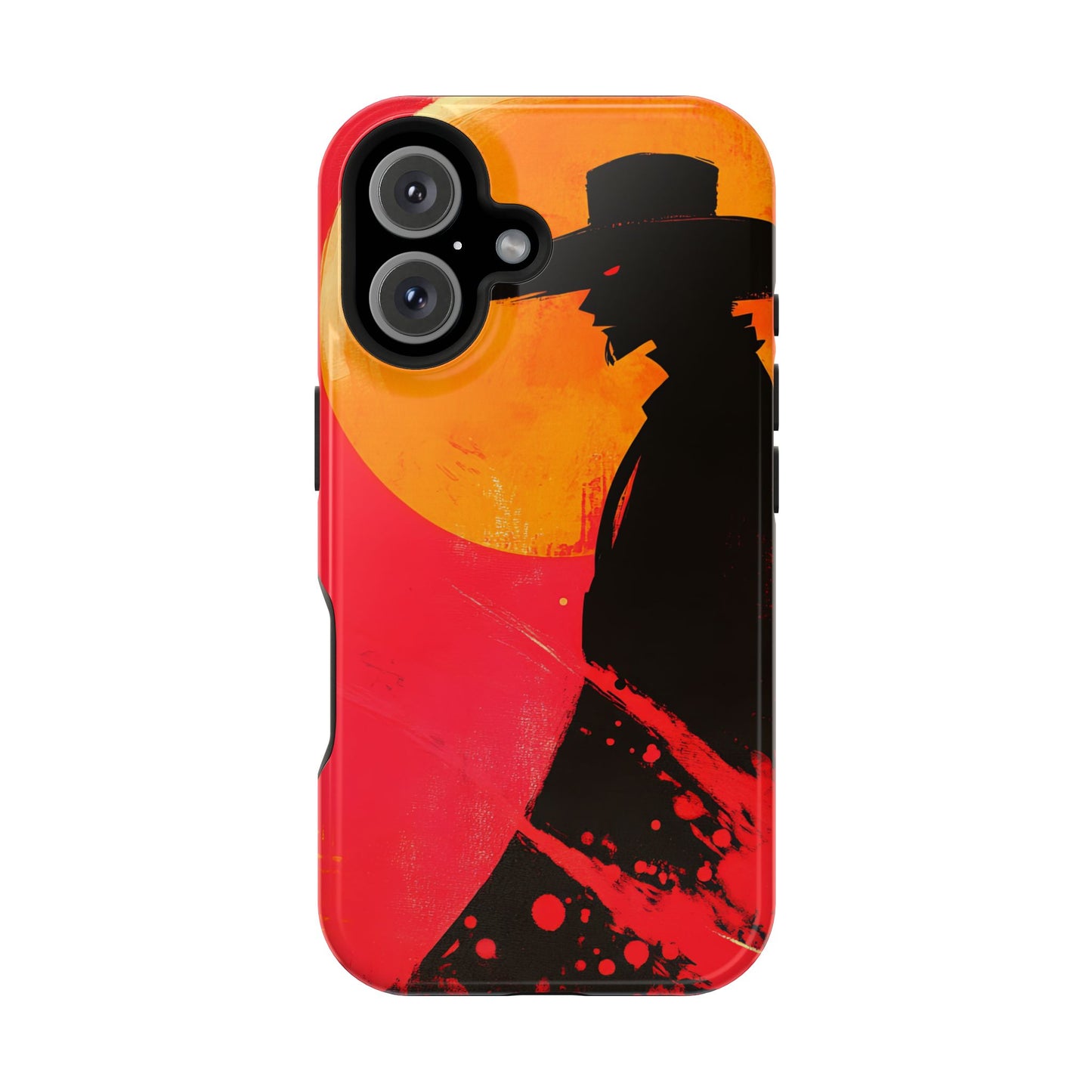 Protective Phone Case – Western Silhouette Design