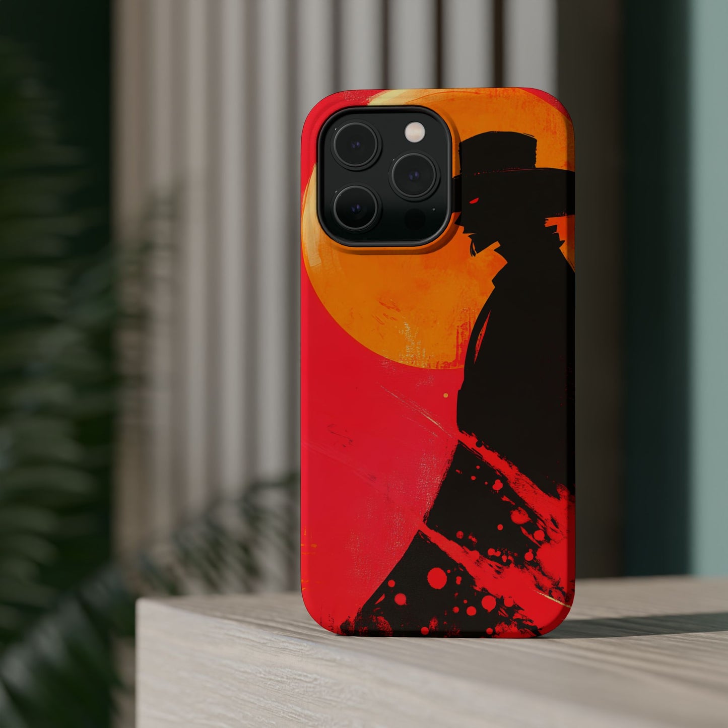 Protective Phone Case – Western Silhouette Design