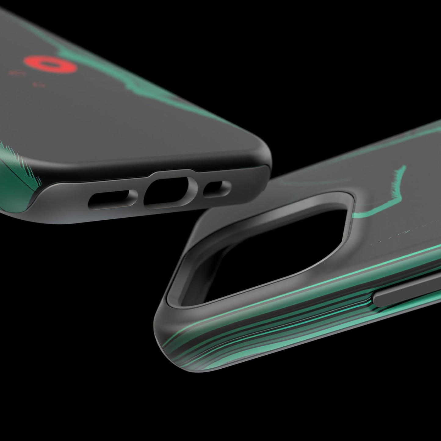 Protective Phone Case – Mysterious Black Cat Design