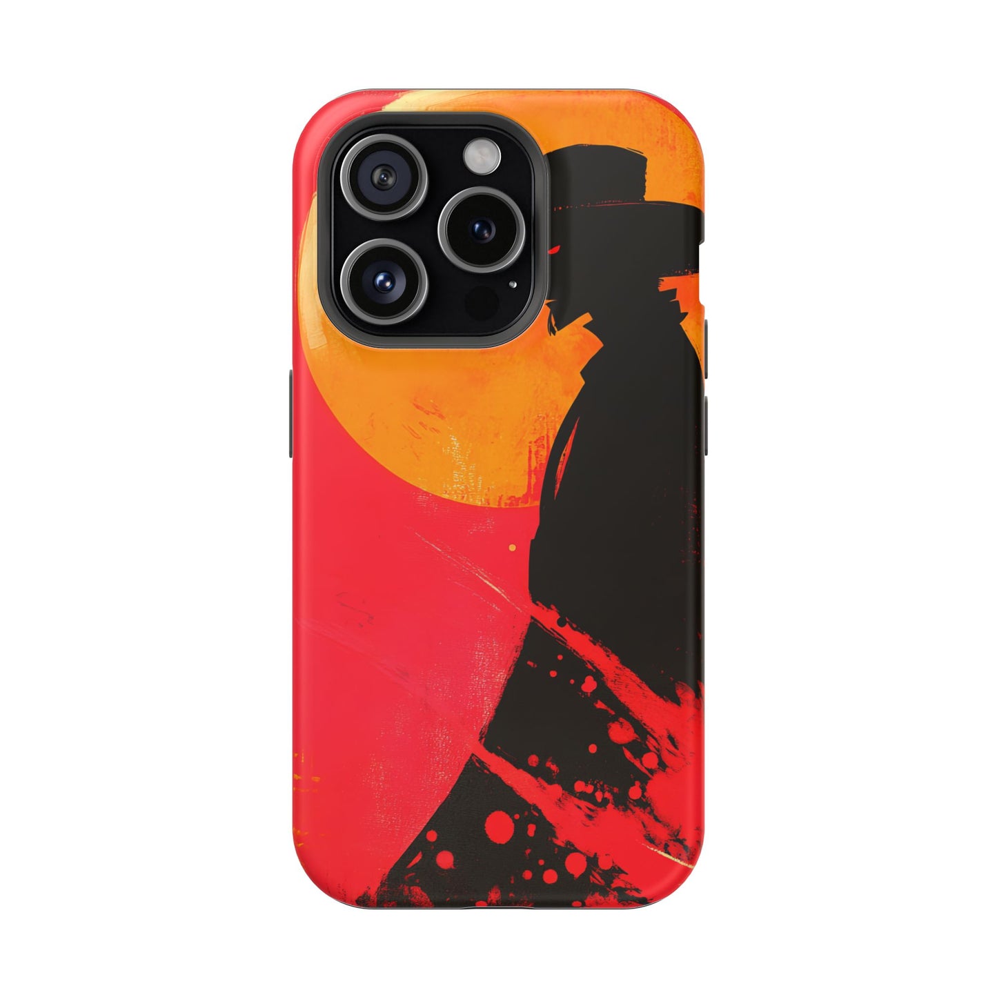 Protective Phone Case – Western Silhouette Design
