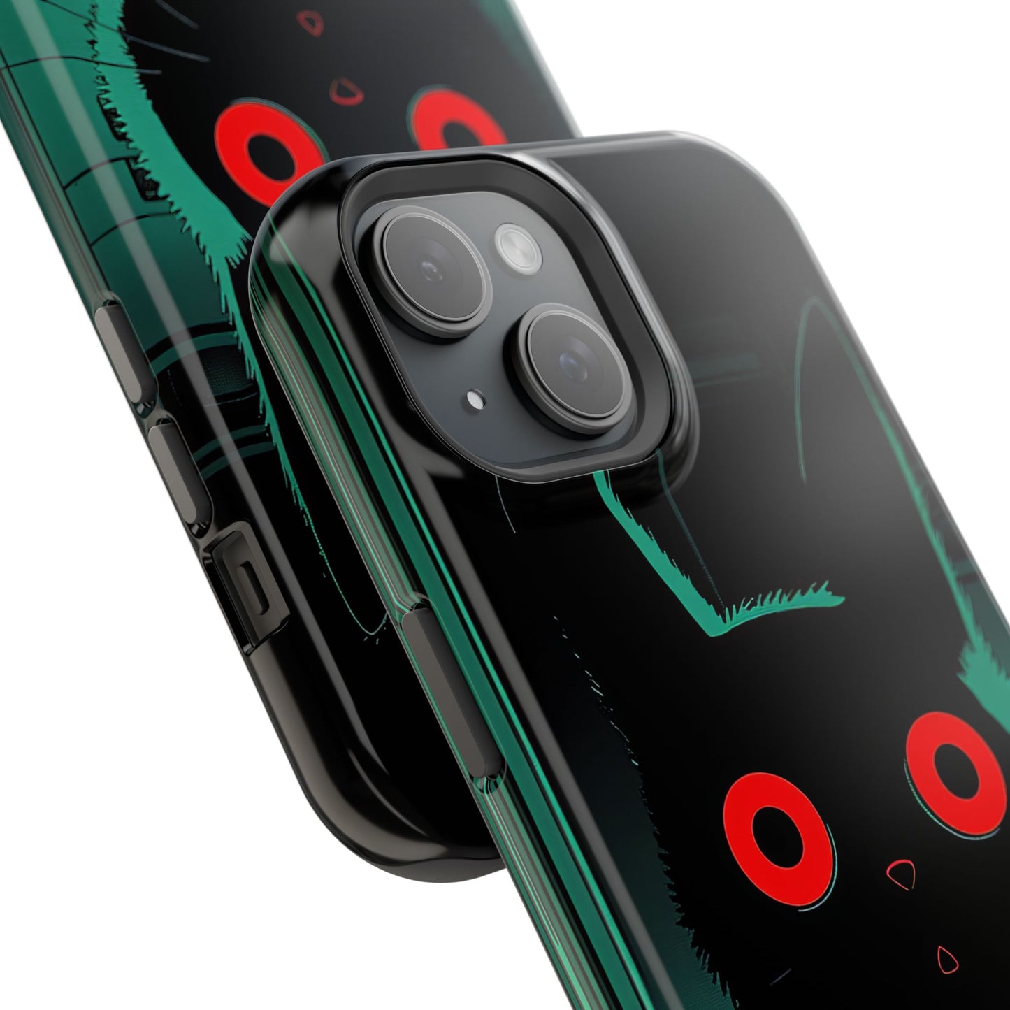 Protective Phone Case – Mysterious Black Cat Design