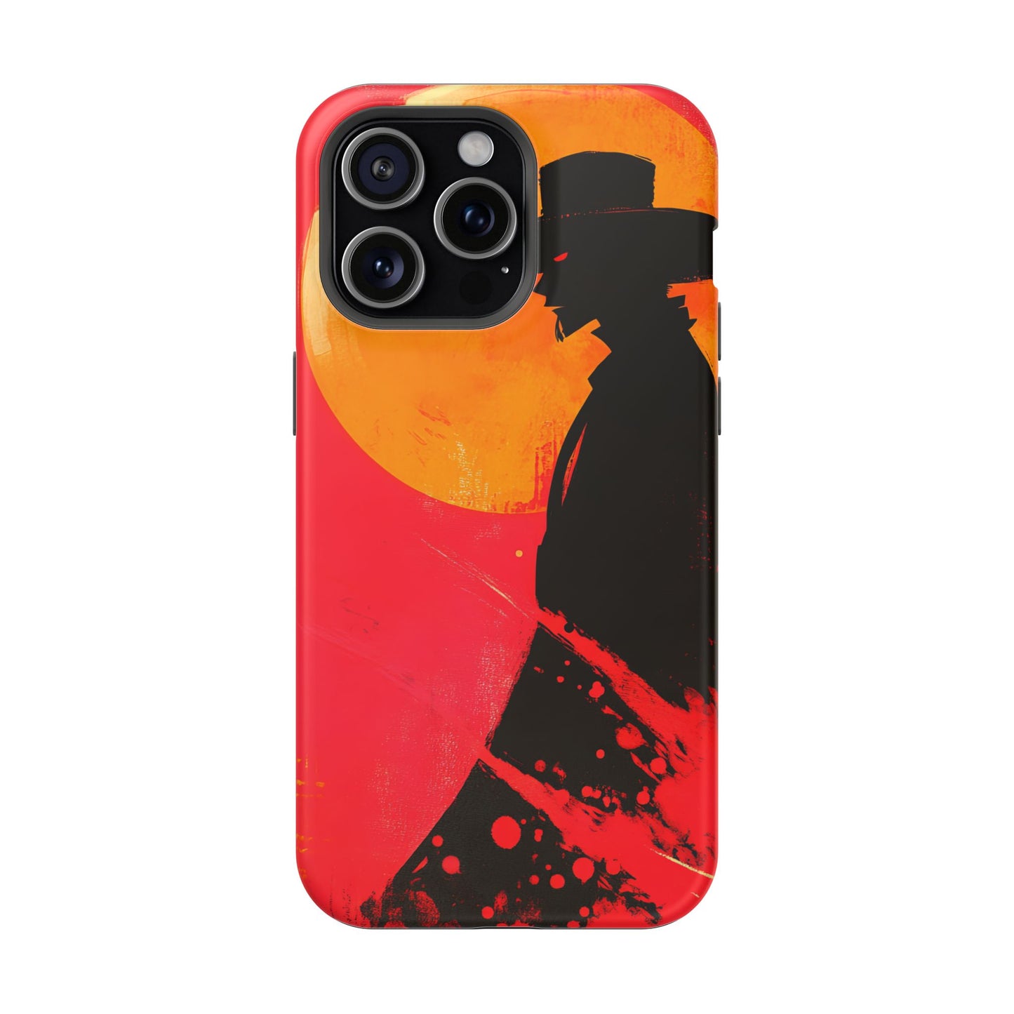 Protective Phone Case – Western Silhouette Design