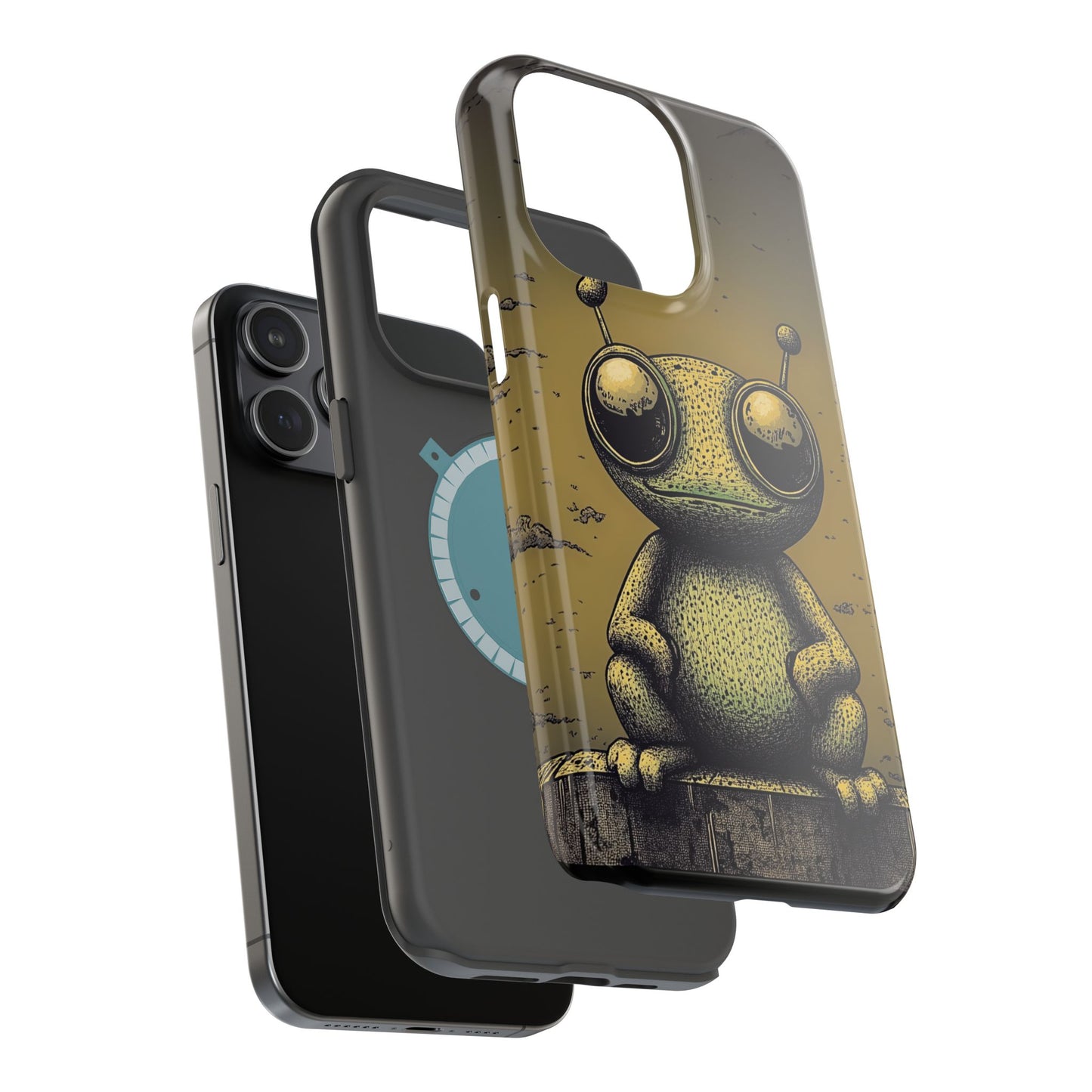 Protective Phone Case – Friendly Alien Design