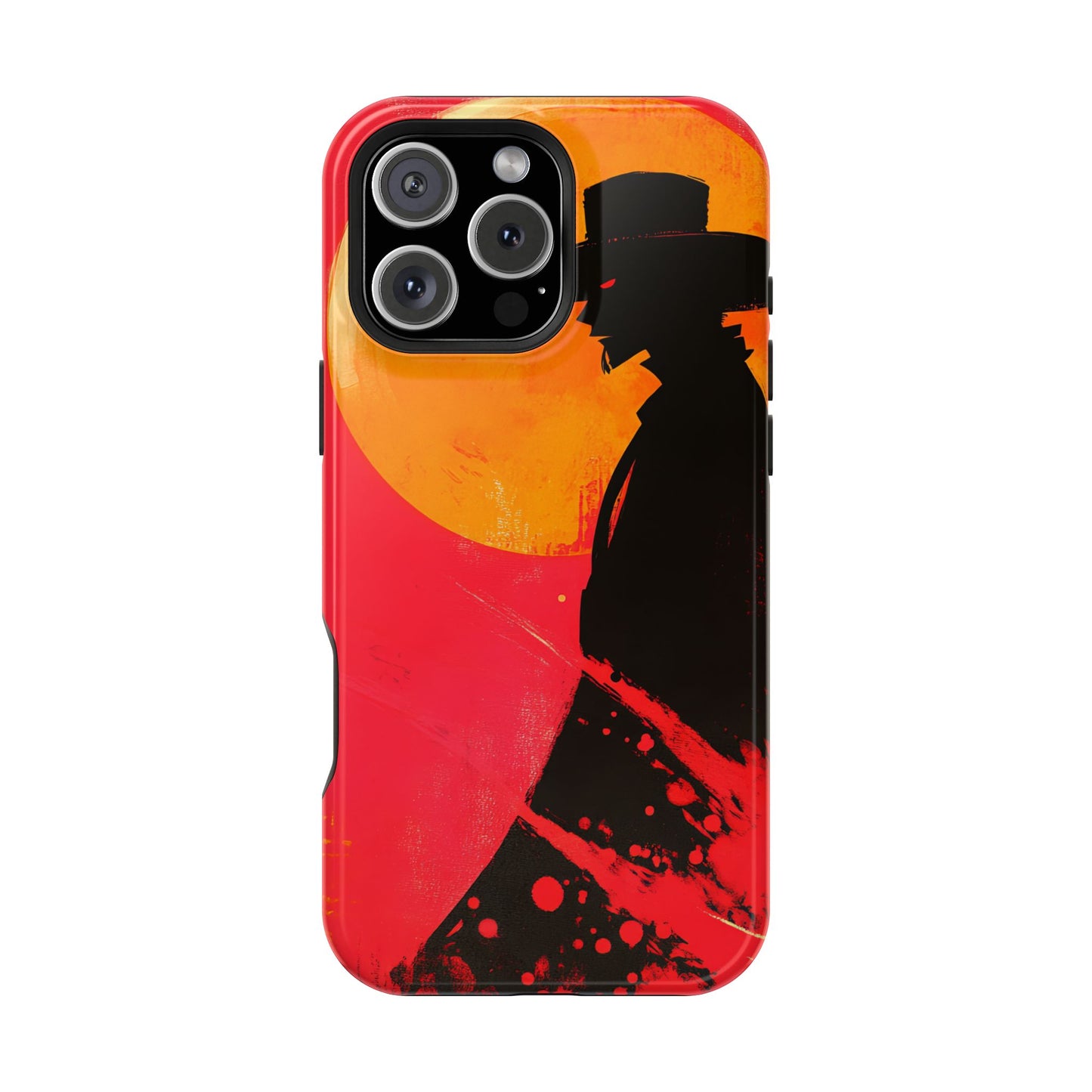 Protective Phone Case – Western Silhouette Design