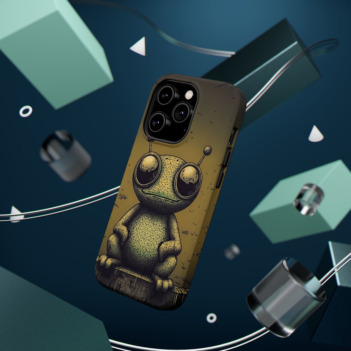 Protective Phone Case – Friendly Alien Design