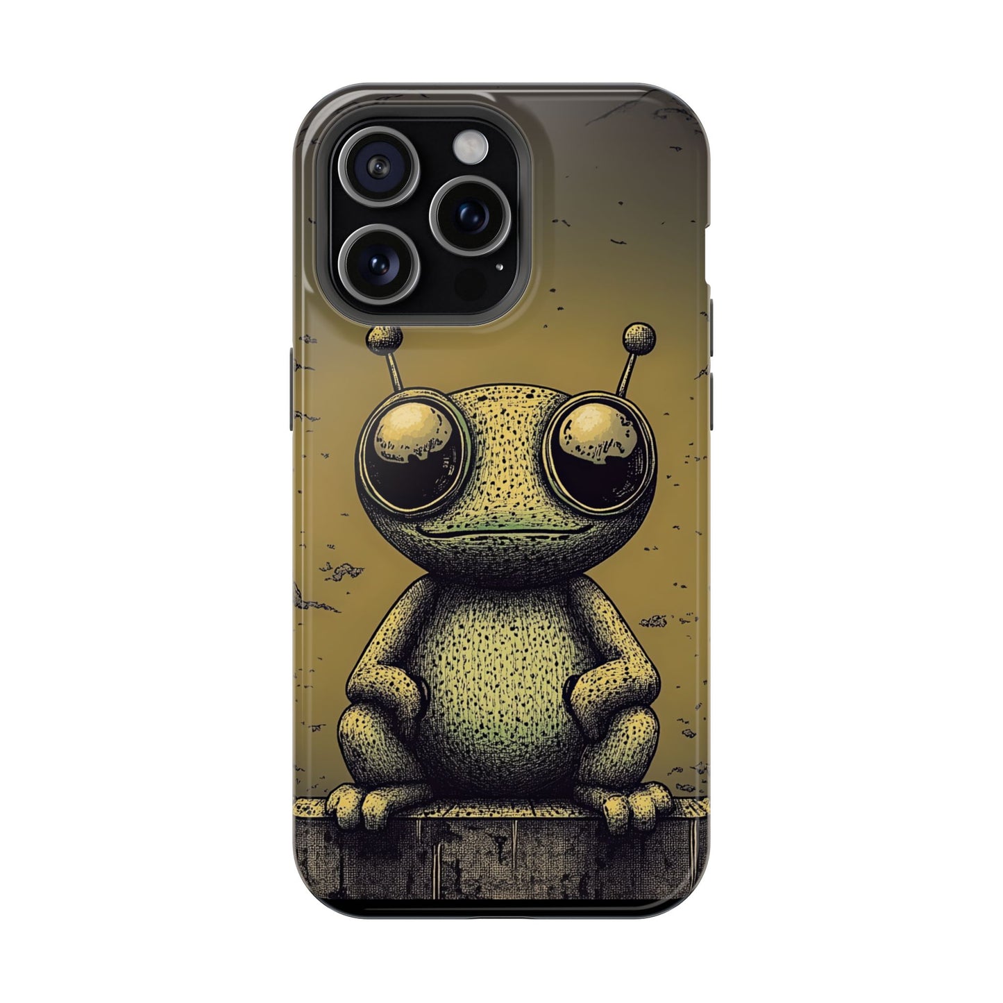 Protective Phone Case – Friendly Alien Design