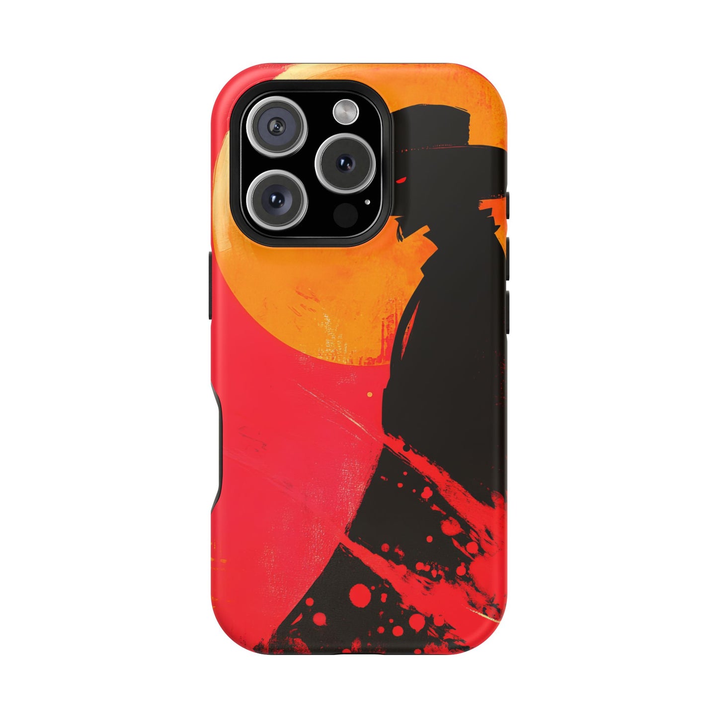 Protective Phone Case – Western Silhouette Design