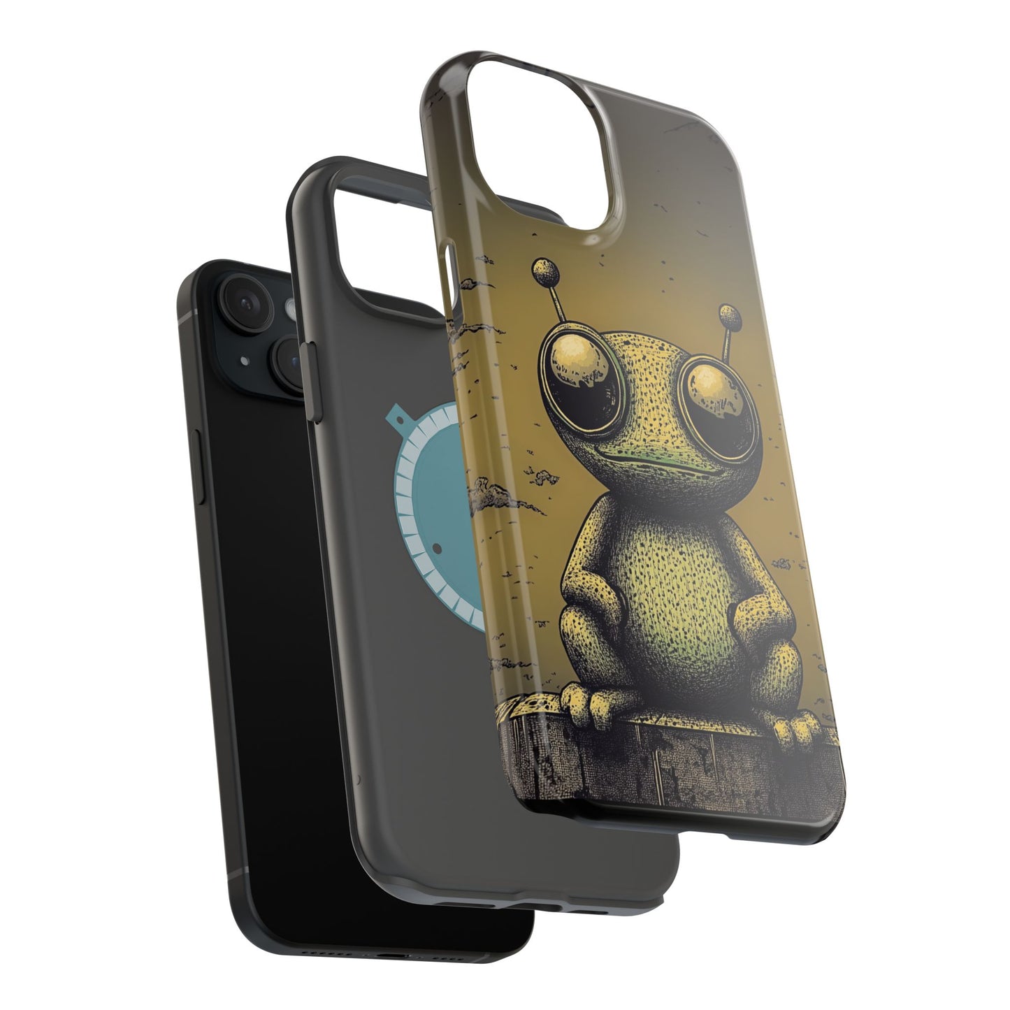 Protective Phone Case – Friendly Alien Design