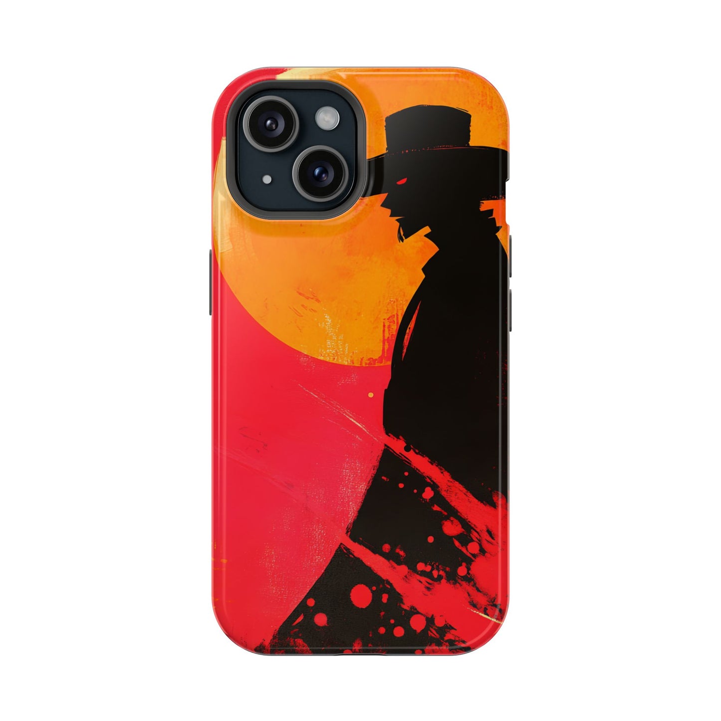 Protective Phone Case – Western Silhouette Design
