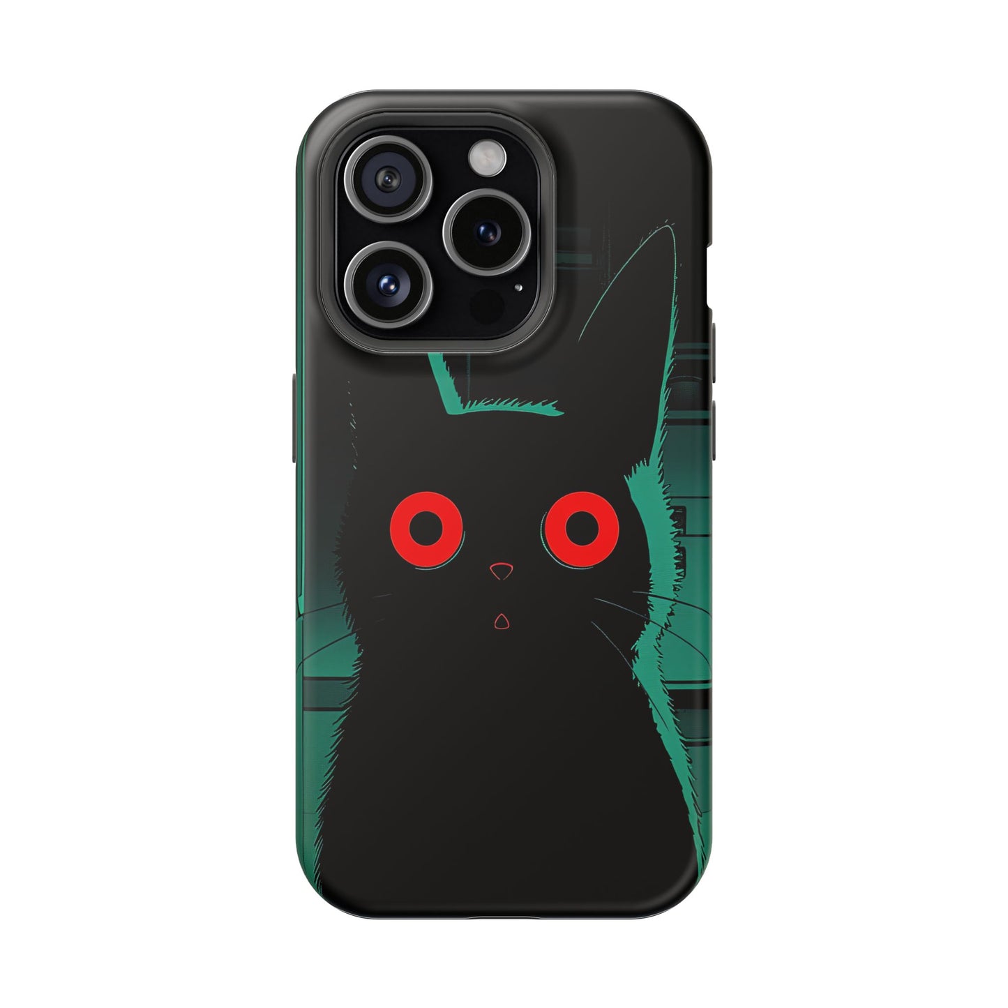 Protective Phone Case – Mysterious Black Cat Design