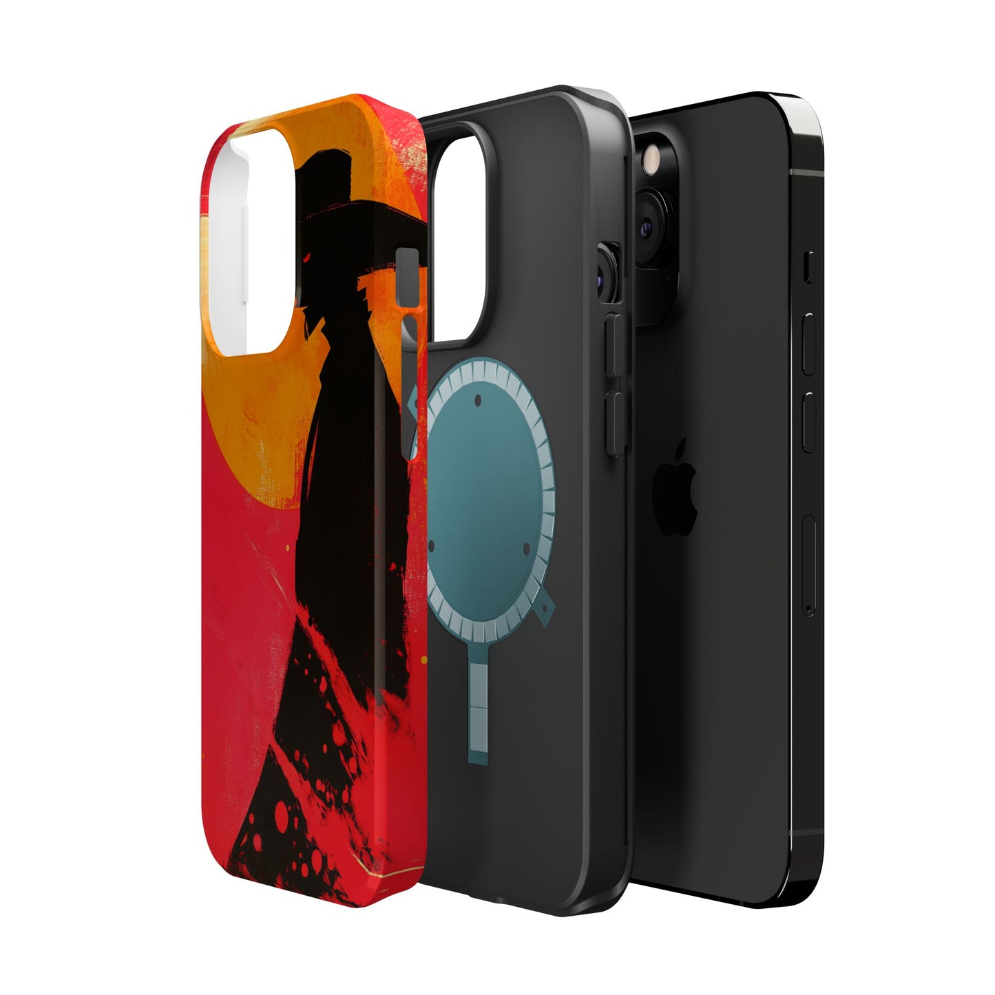 Protective Phone Case – Western Silhouette Design