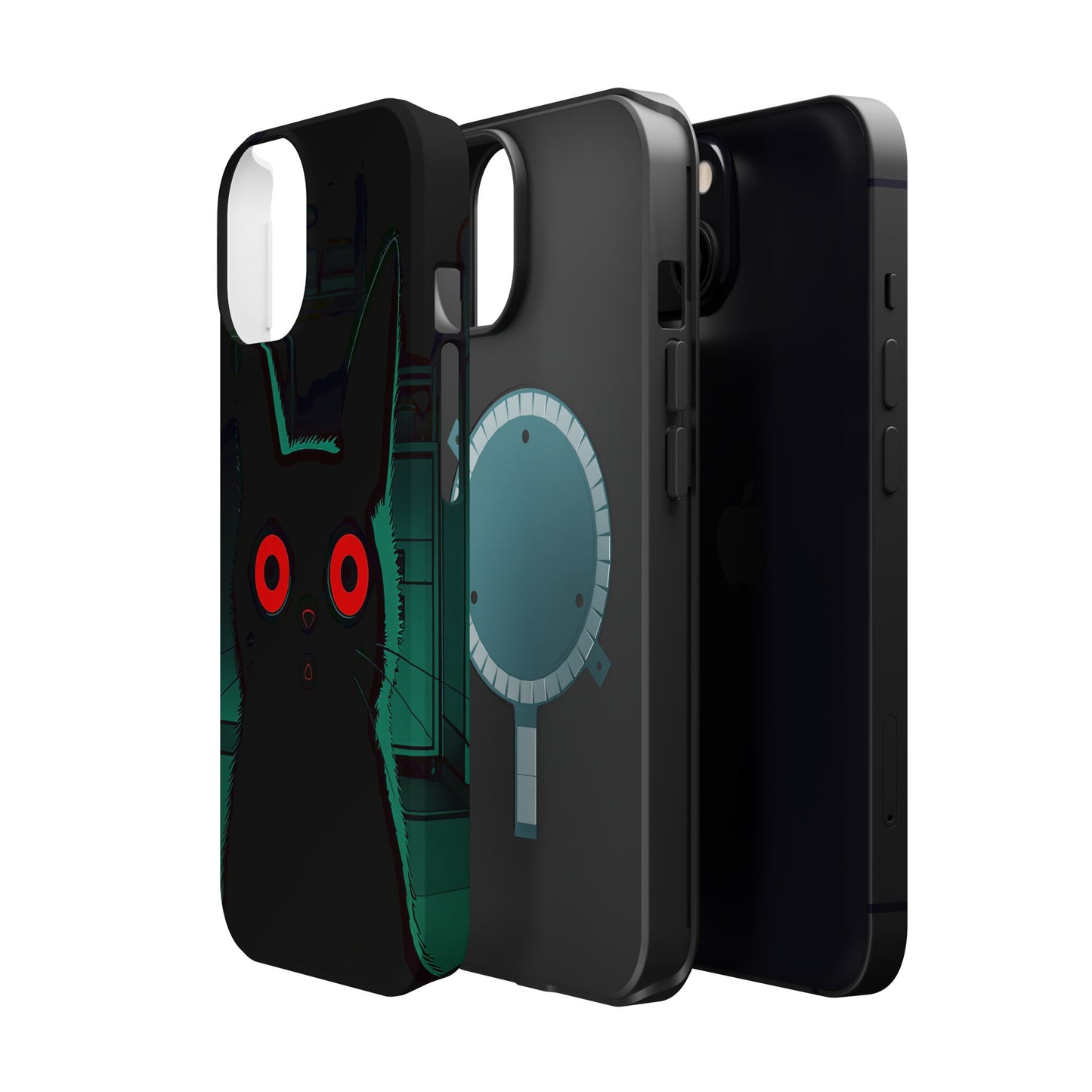 Protective Phone Case – Mysterious Black Cat Design
