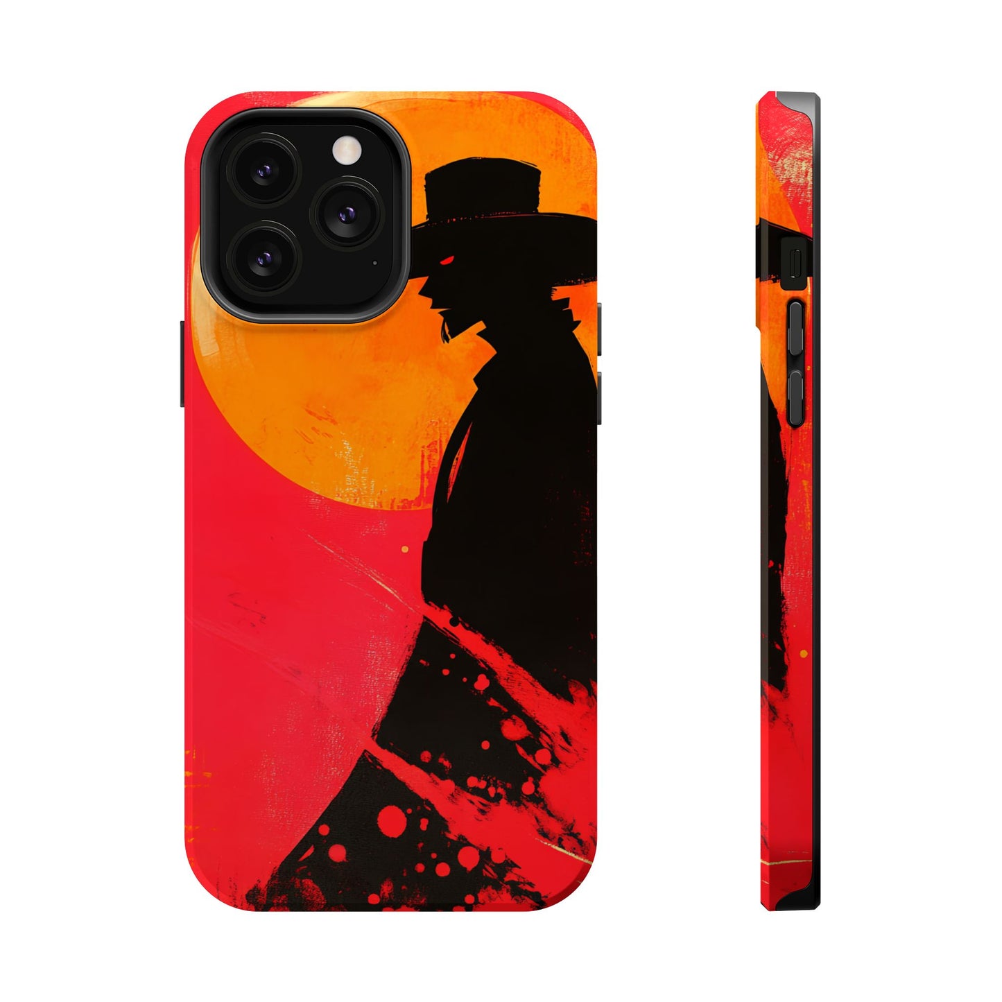 Protective Phone Case – Western Silhouette Design