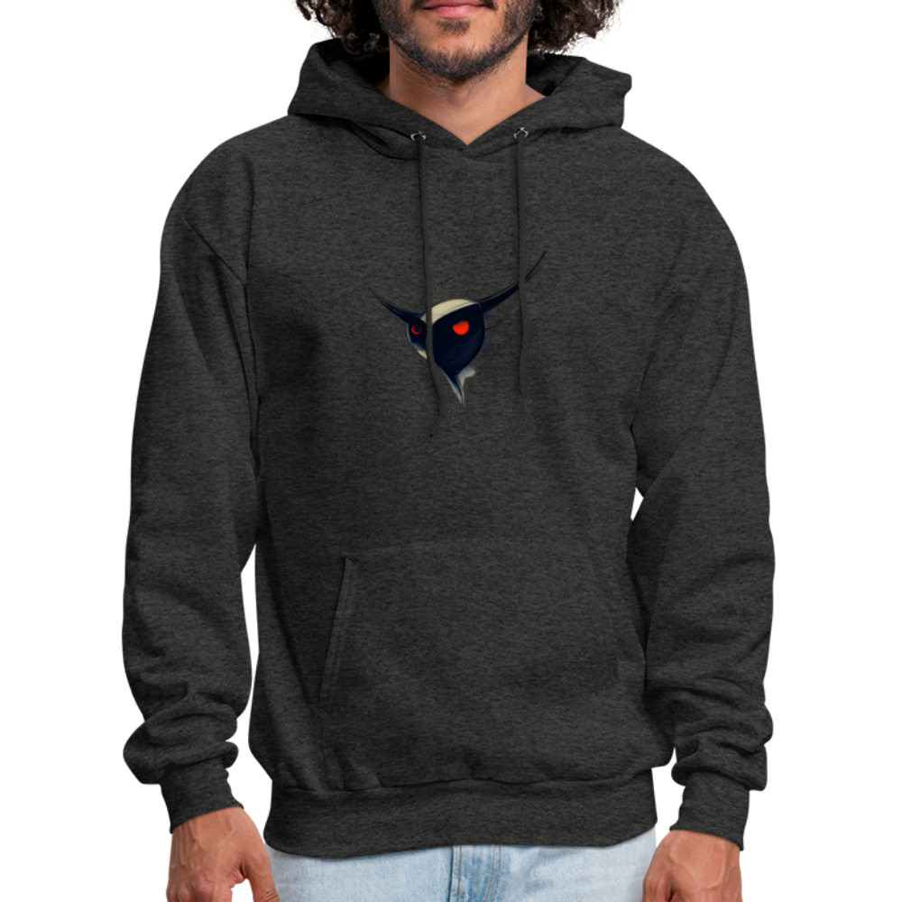 Men's Hoodie - Owl - charcoal grey