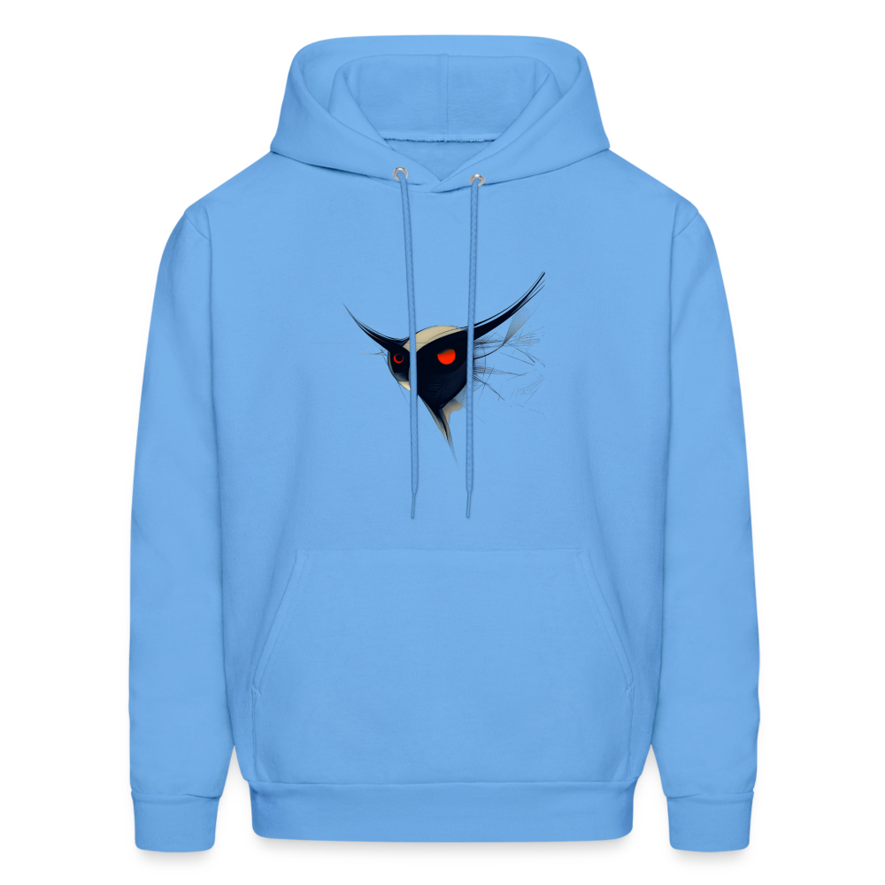 Men's Hoodie - Owl - carolina blue