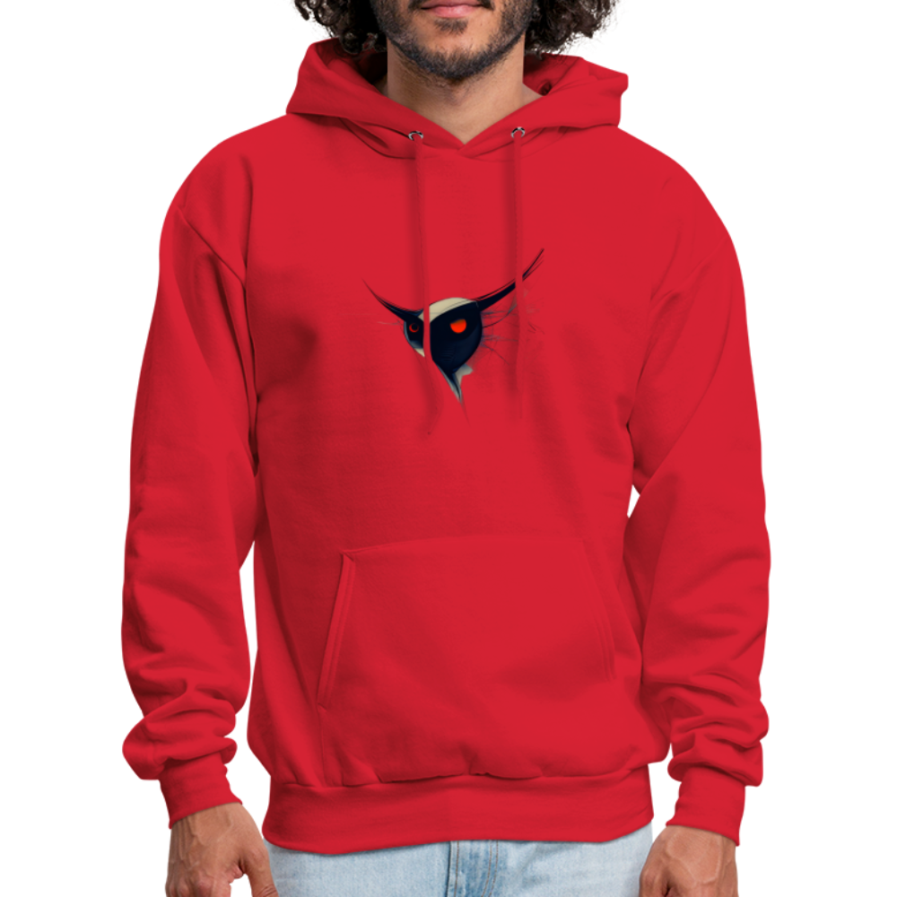 Men's Hoodie - Owl - red