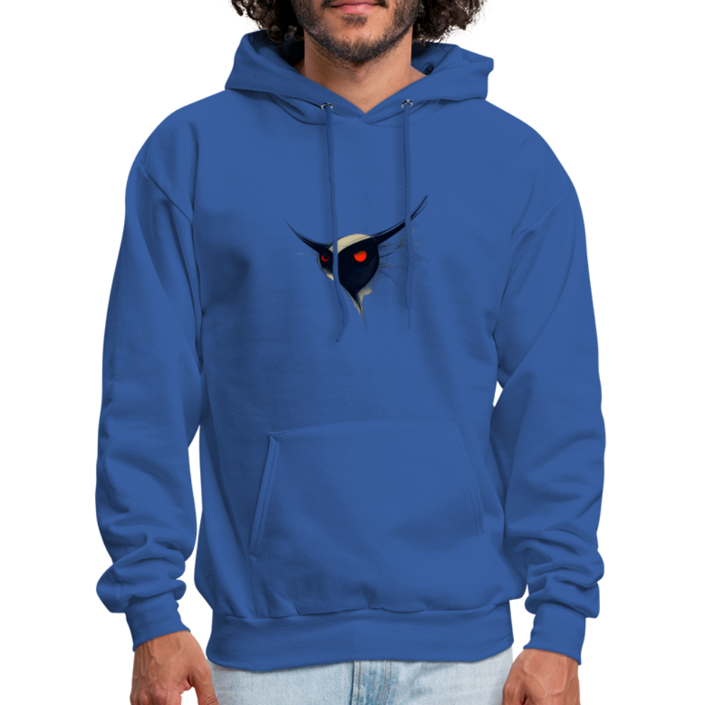 Men's Hoodie - Owl - royal blue