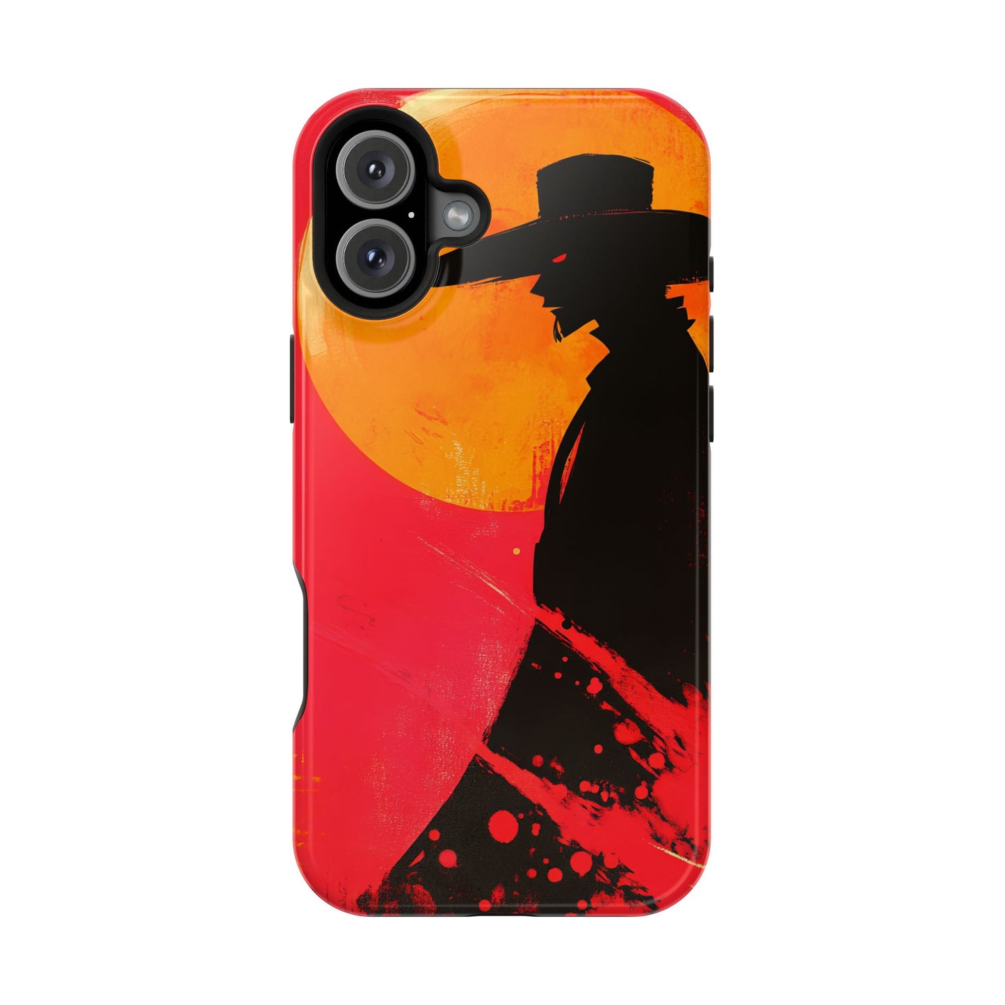 Protective Phone Case – Western Silhouette Design