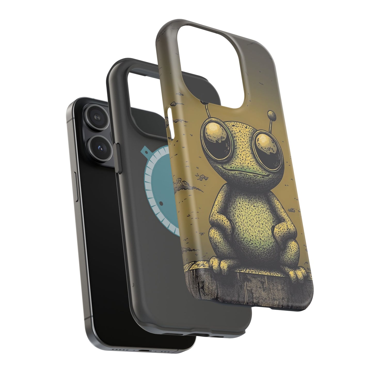 Protective Phone Case – Friendly Alien Design