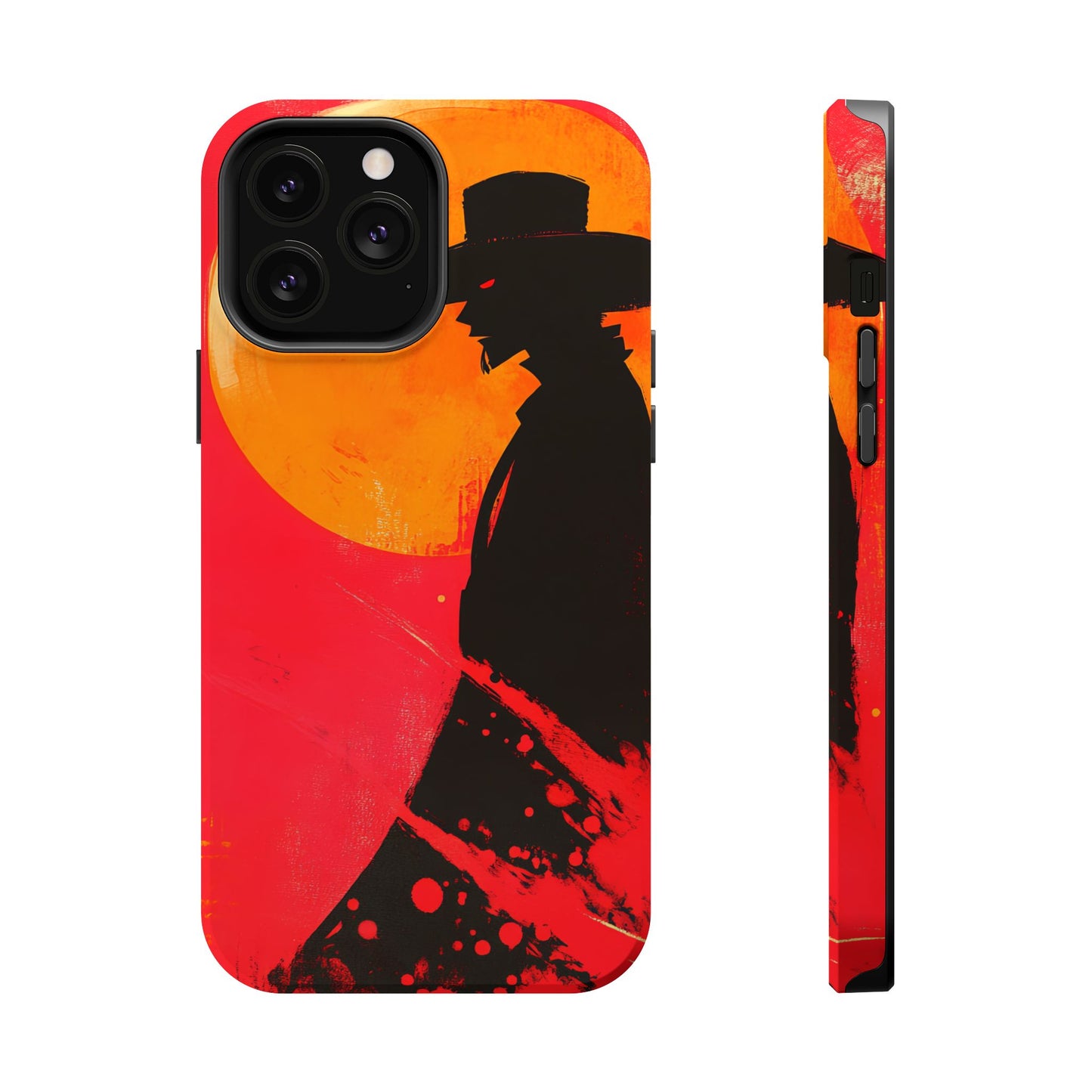 Protective Phone Case – Western Silhouette Design