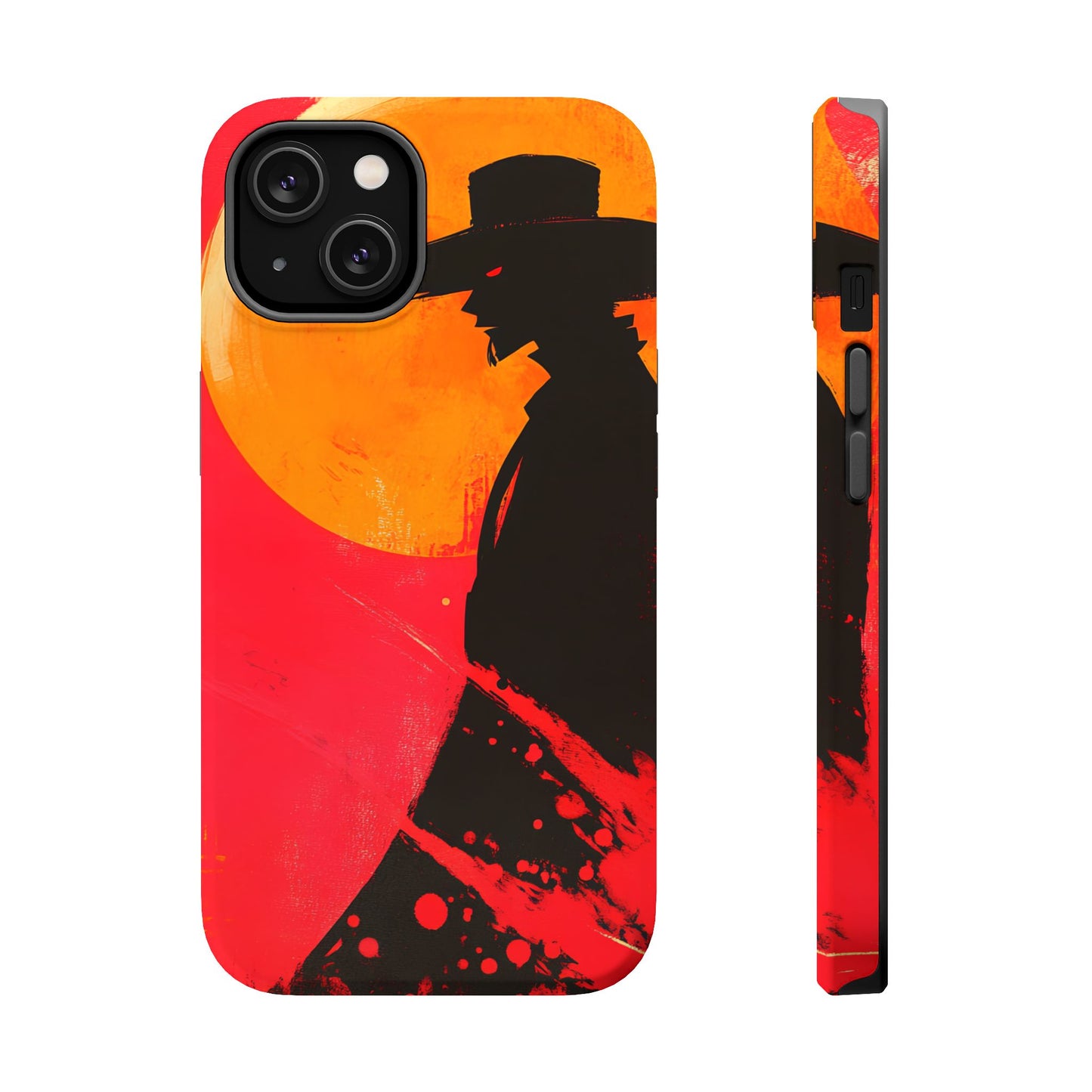 Protective Phone Case – Western Silhouette Design