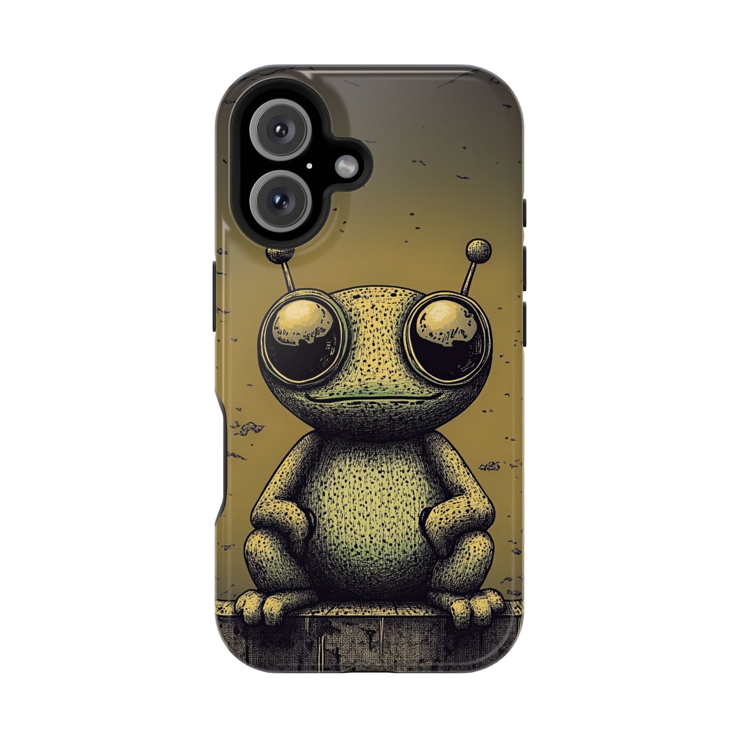 Protective Phone Case – Friendly Alien Design