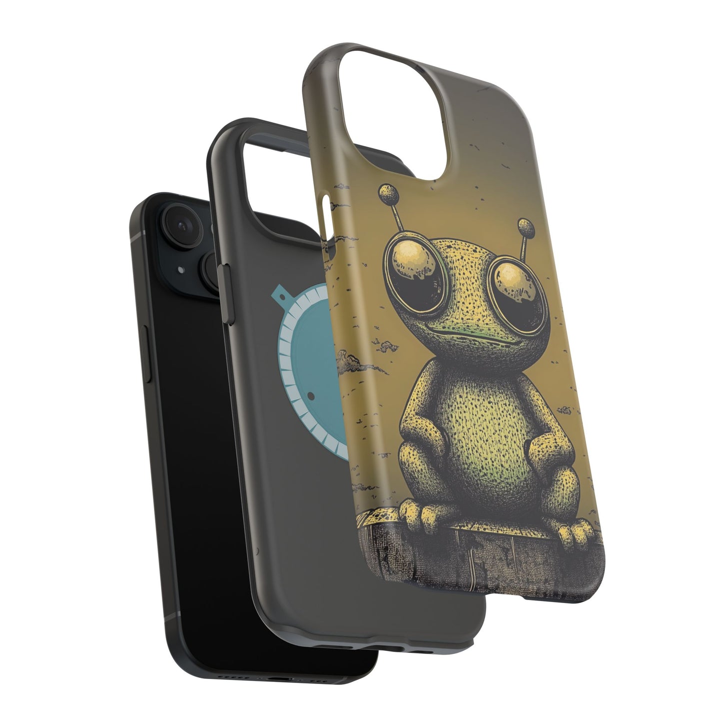 Protective Phone Case – Friendly Alien Design
