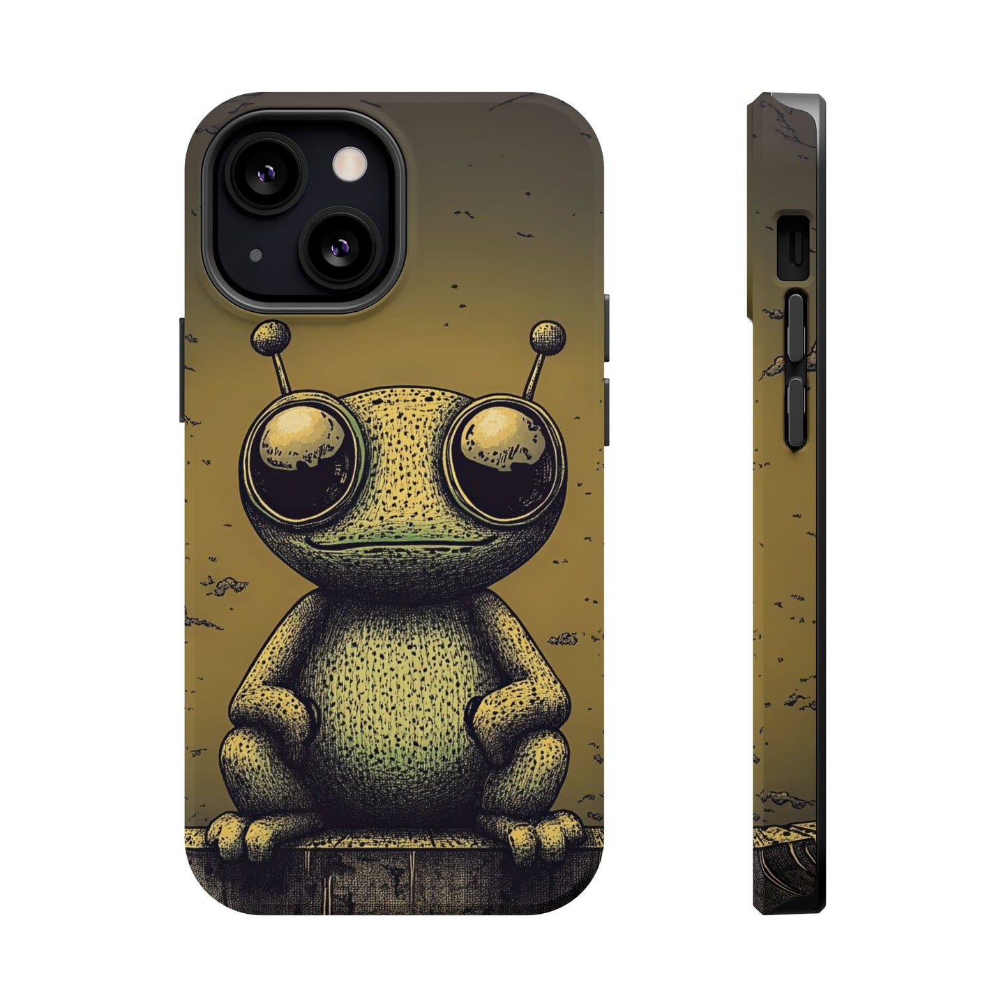 Protective Phone Case – Friendly Alien Design