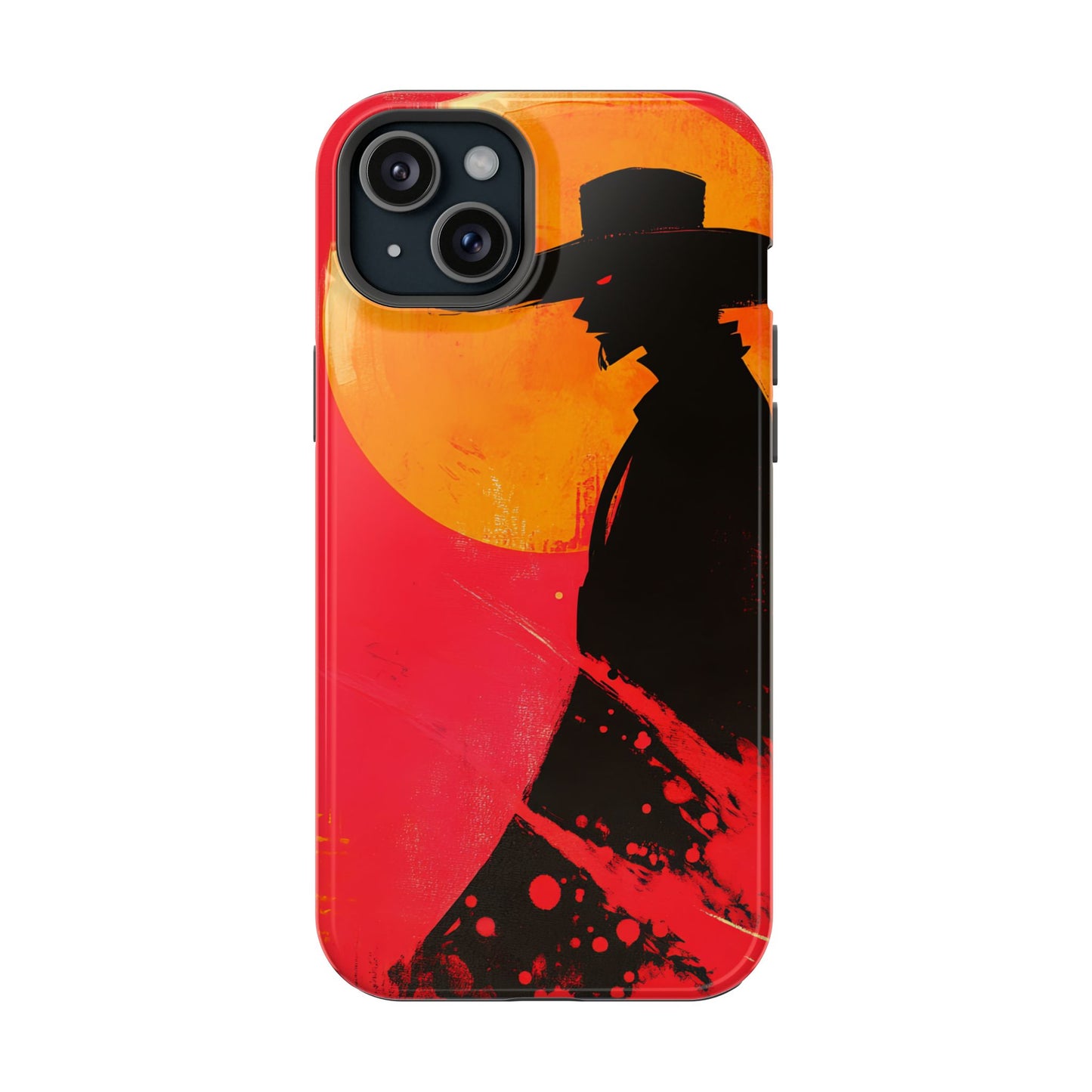 Protective Phone Case – Western Silhouette Design
