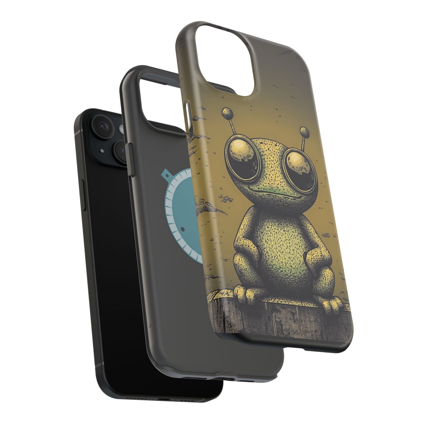 Protective Phone Case – Friendly Alien Design