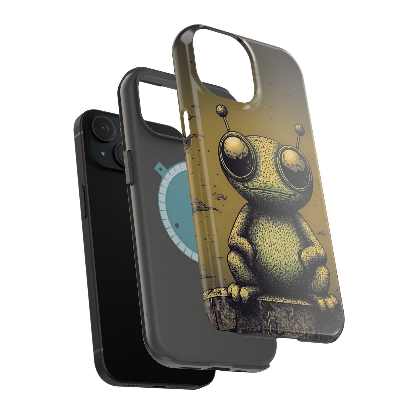 Protective Phone Case – Friendly Alien Design