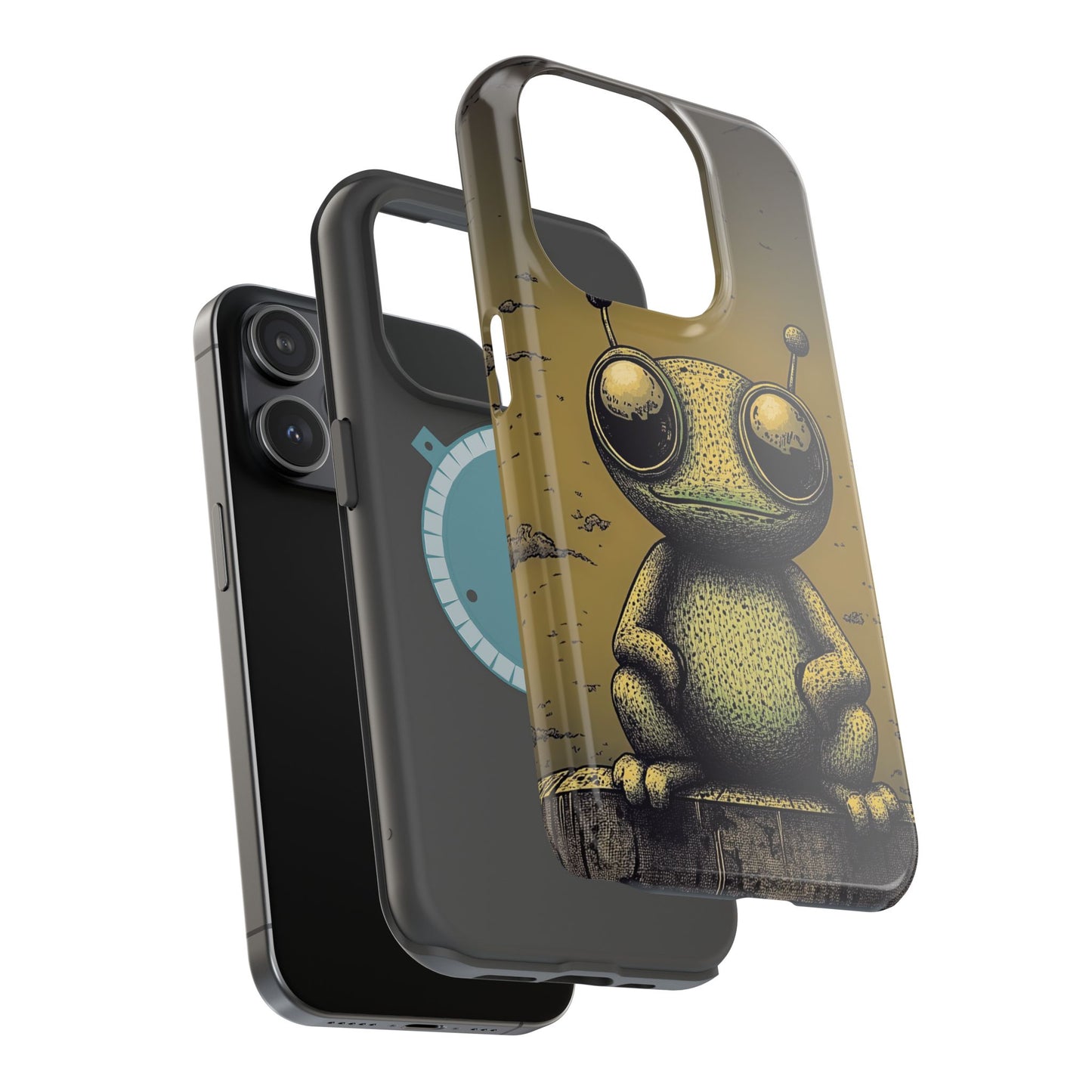 Protective Phone Case – Friendly Alien Design
