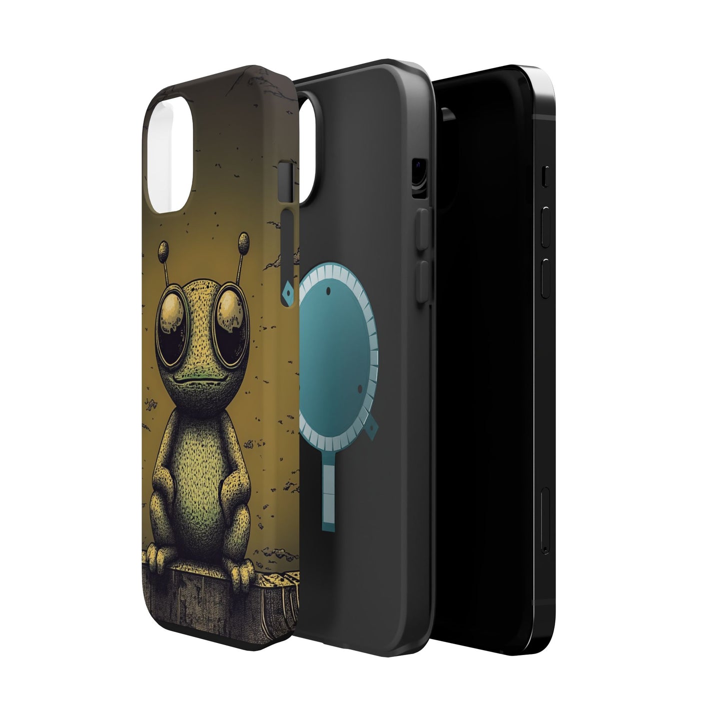 Protective Phone Case – Friendly Alien Design