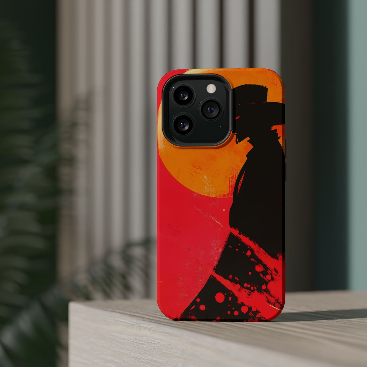 Protective Phone Case – Western Silhouette Design
