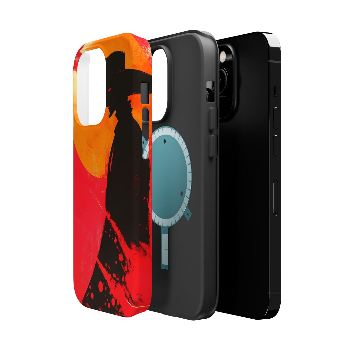 Protective Phone Case – Western Silhouette Design