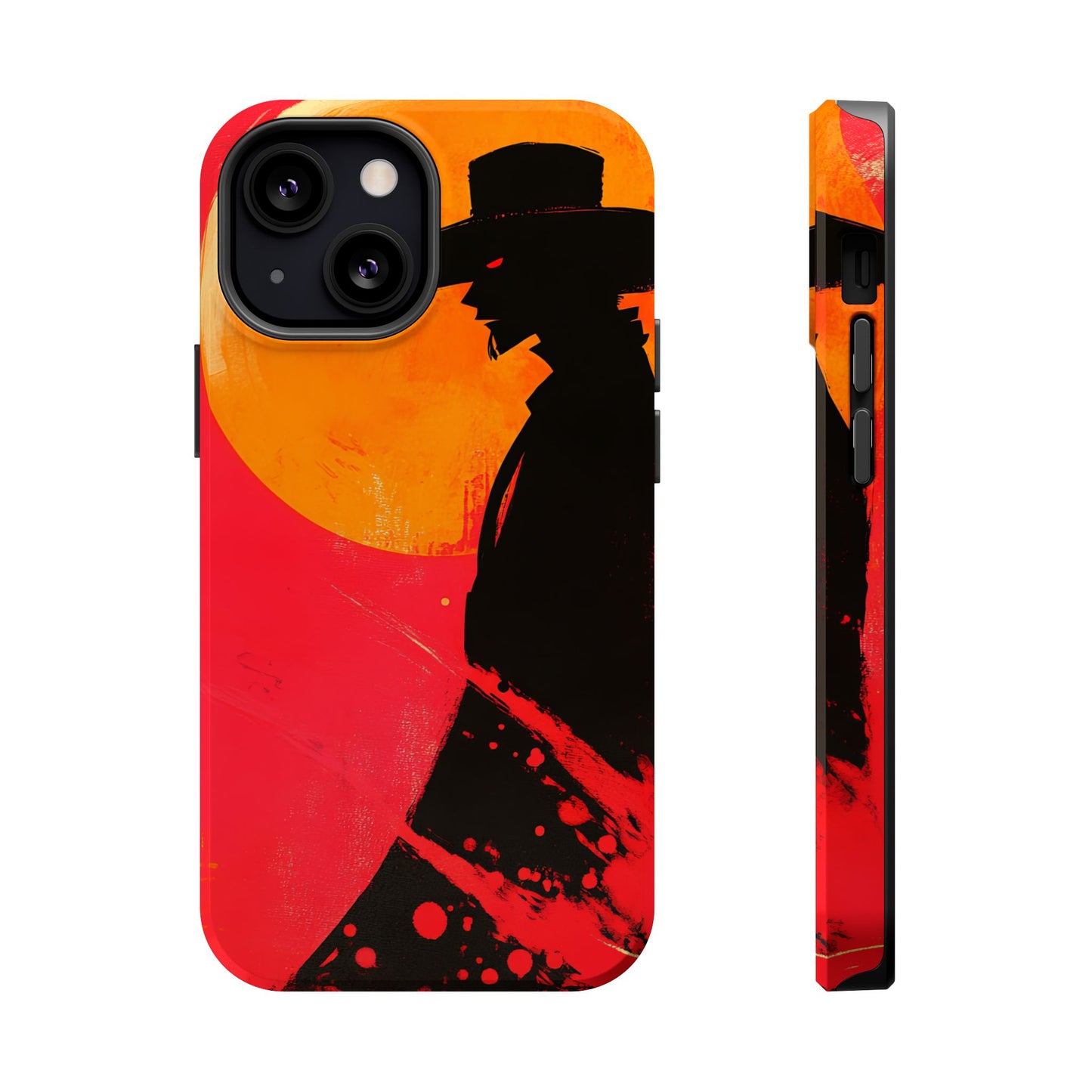 Protective Phone Case – Western Silhouette Design