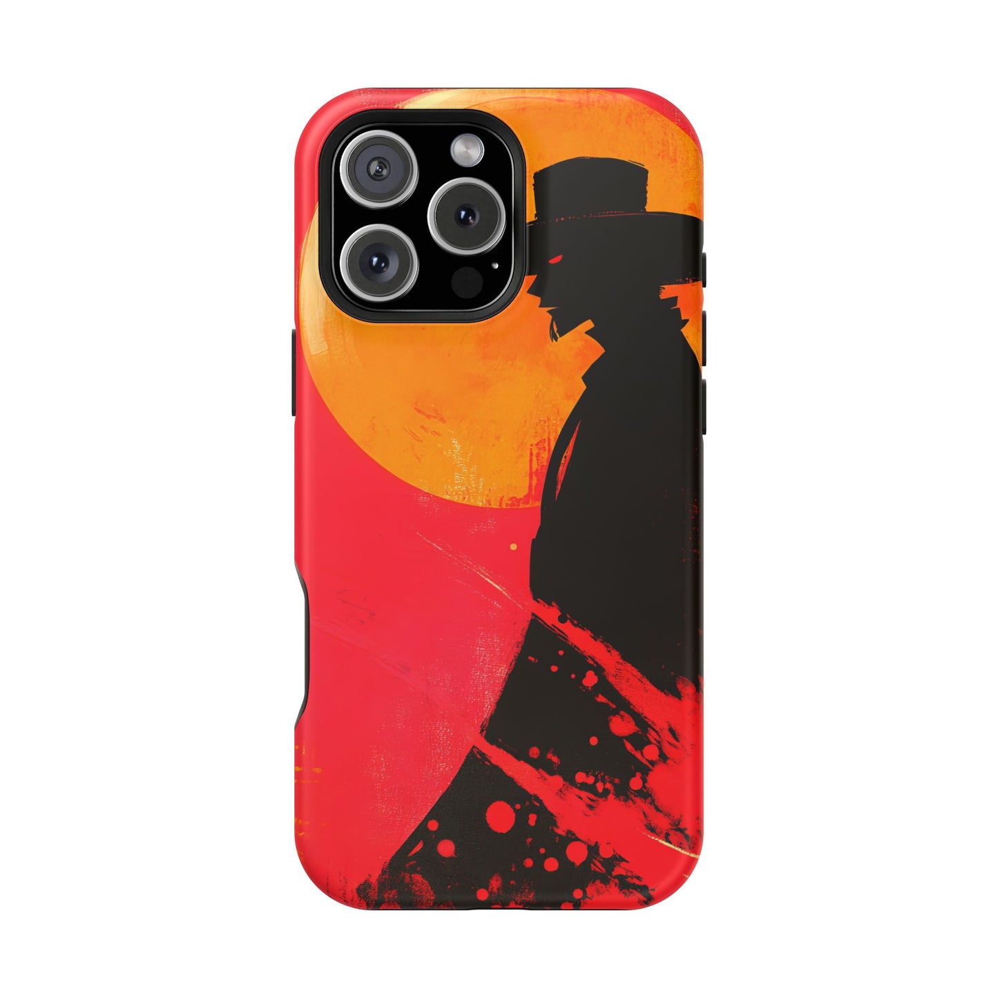Protective Phone Case – Western Silhouette Design