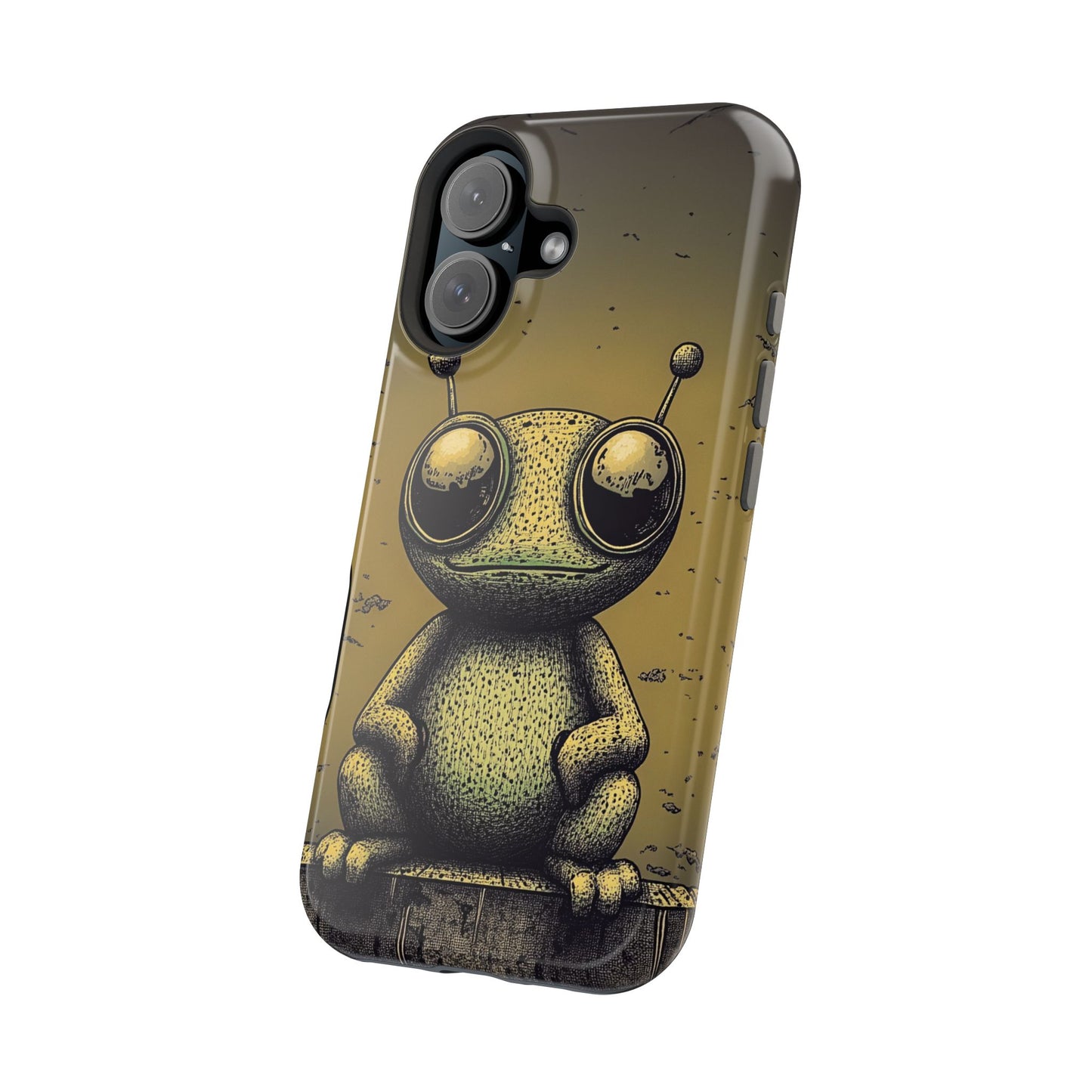 Protective Phone Case – Friendly Alien Design
