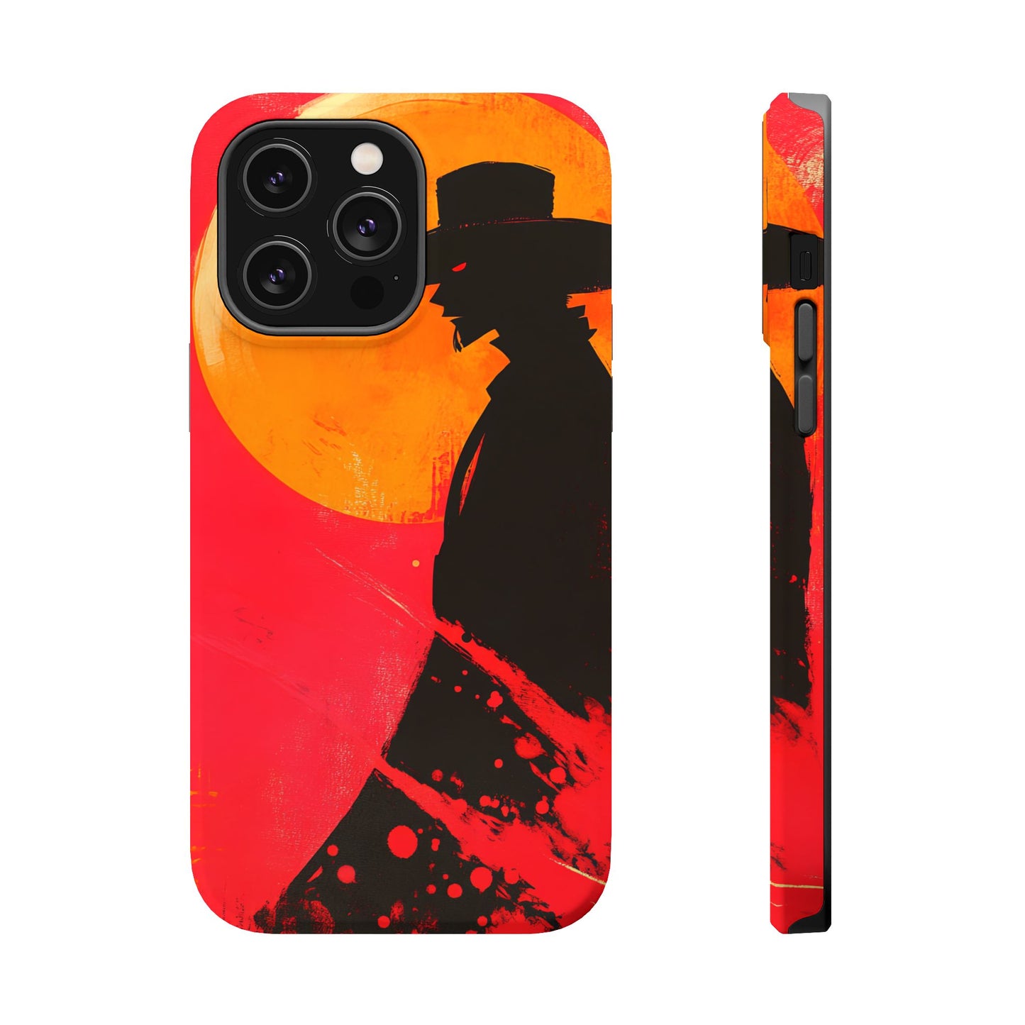 Protective Phone Case – Western Silhouette Design