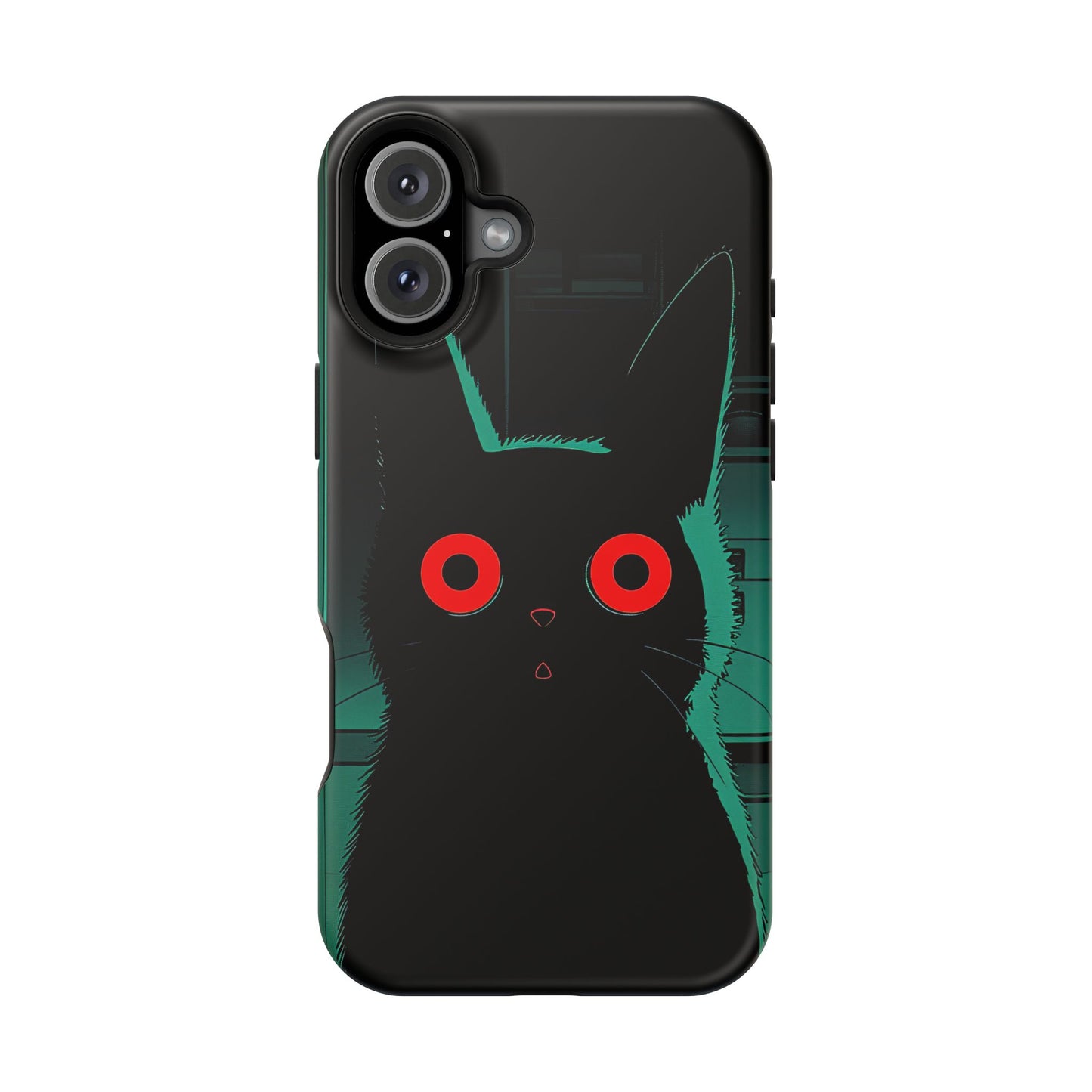Protective Phone Case – Mysterious Black Cat Design