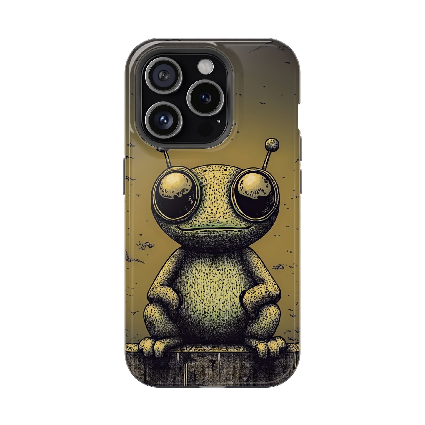 Protective Phone Case – Friendly Alien Design