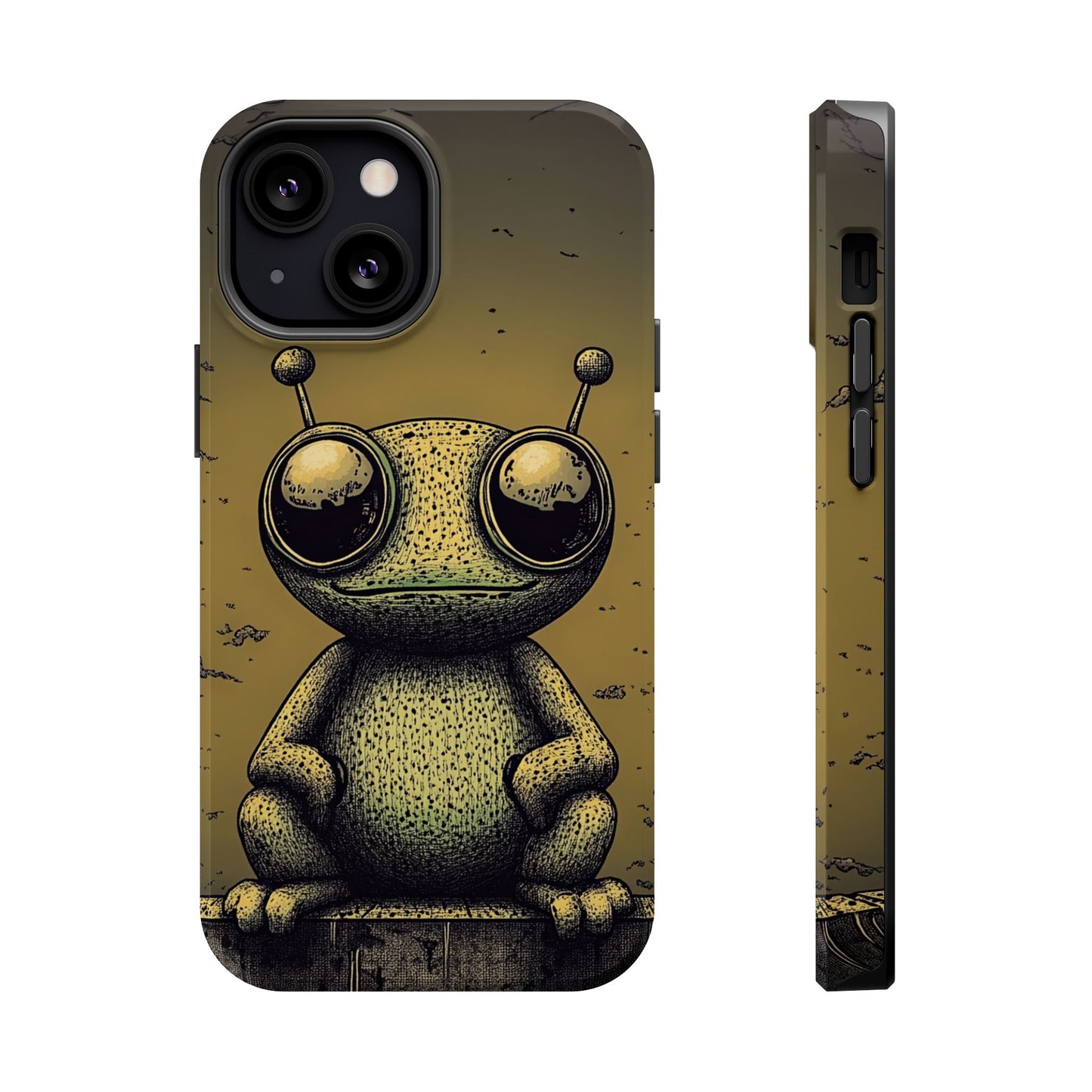 Protective Phone Case – Friendly Alien Design