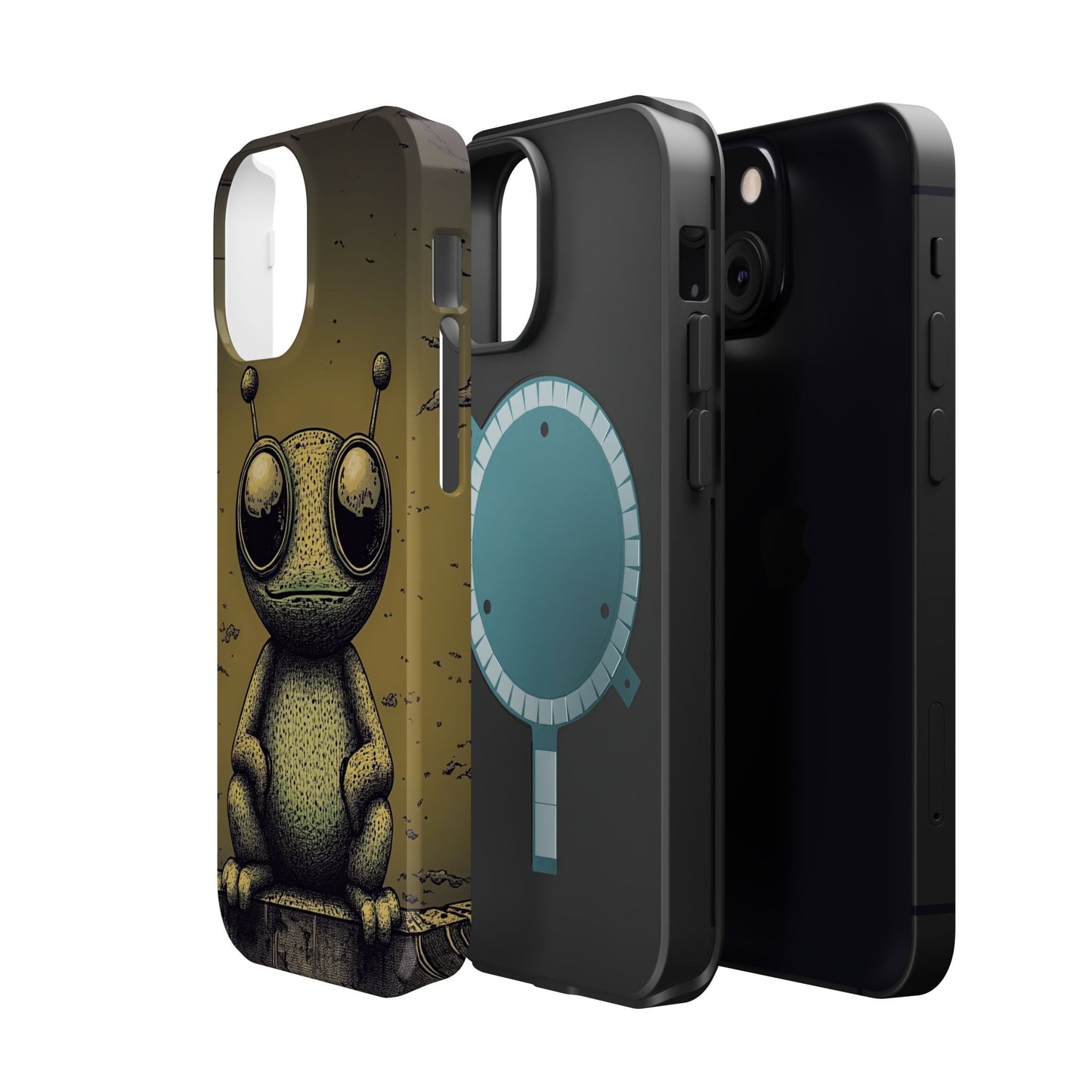Protective Phone Case – Friendly Alien Design