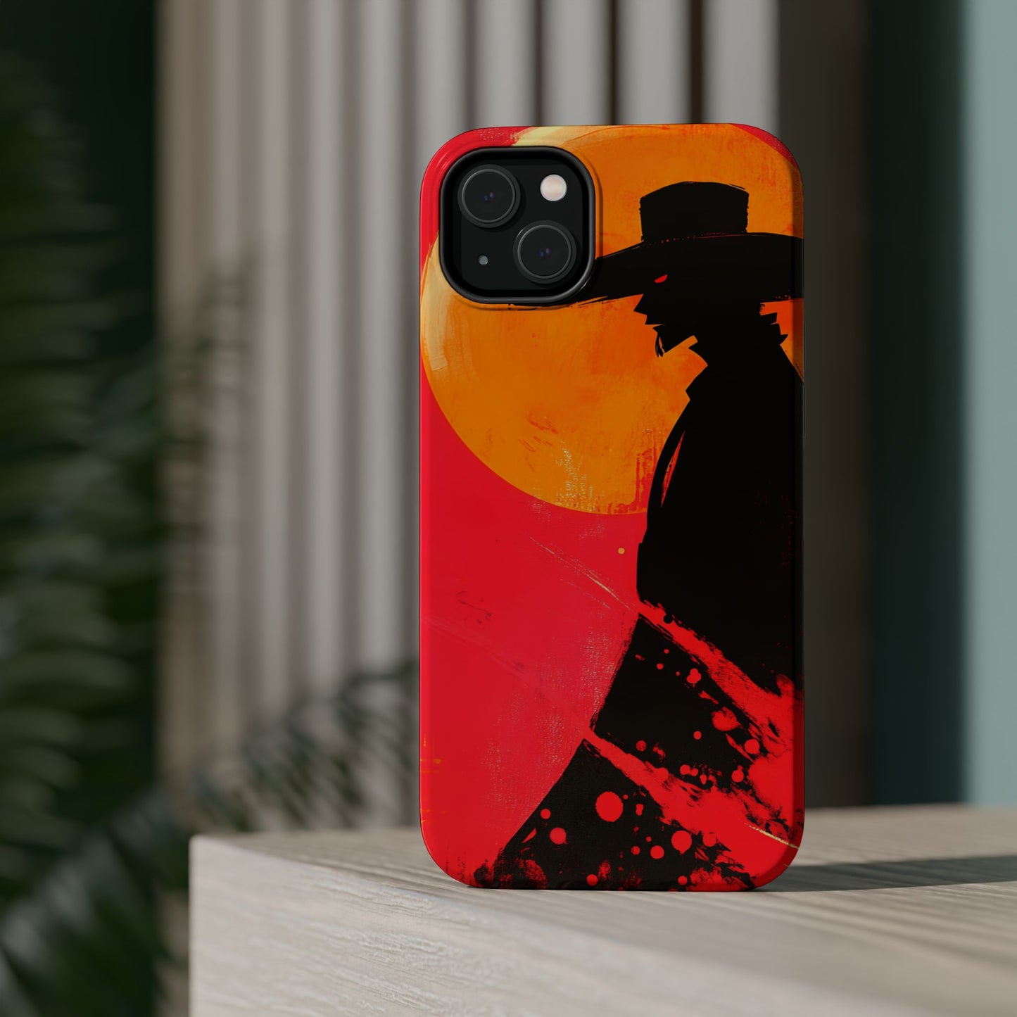 Protective Phone Case – Western Silhouette Design