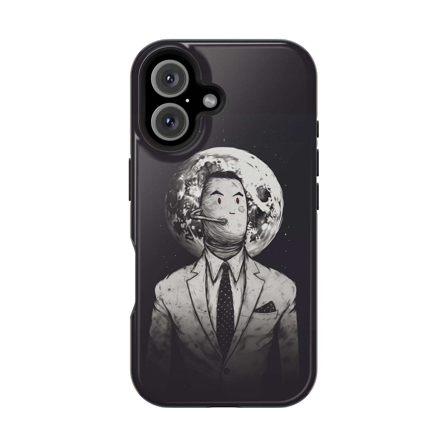 Protective Phone Case – Surreal Moon Suit Design