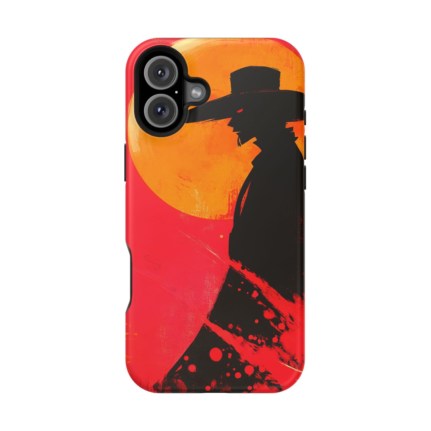 Protective Phone Case – Western Silhouette Design