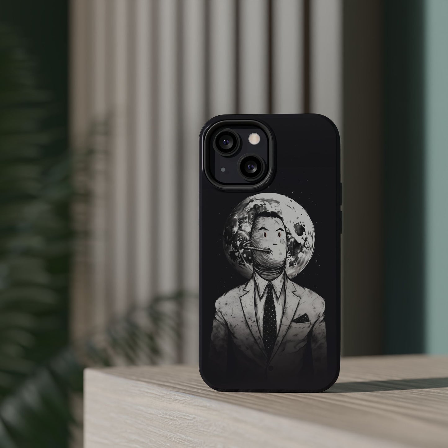 Protective Phone Case – Surreal Moon Suit Design