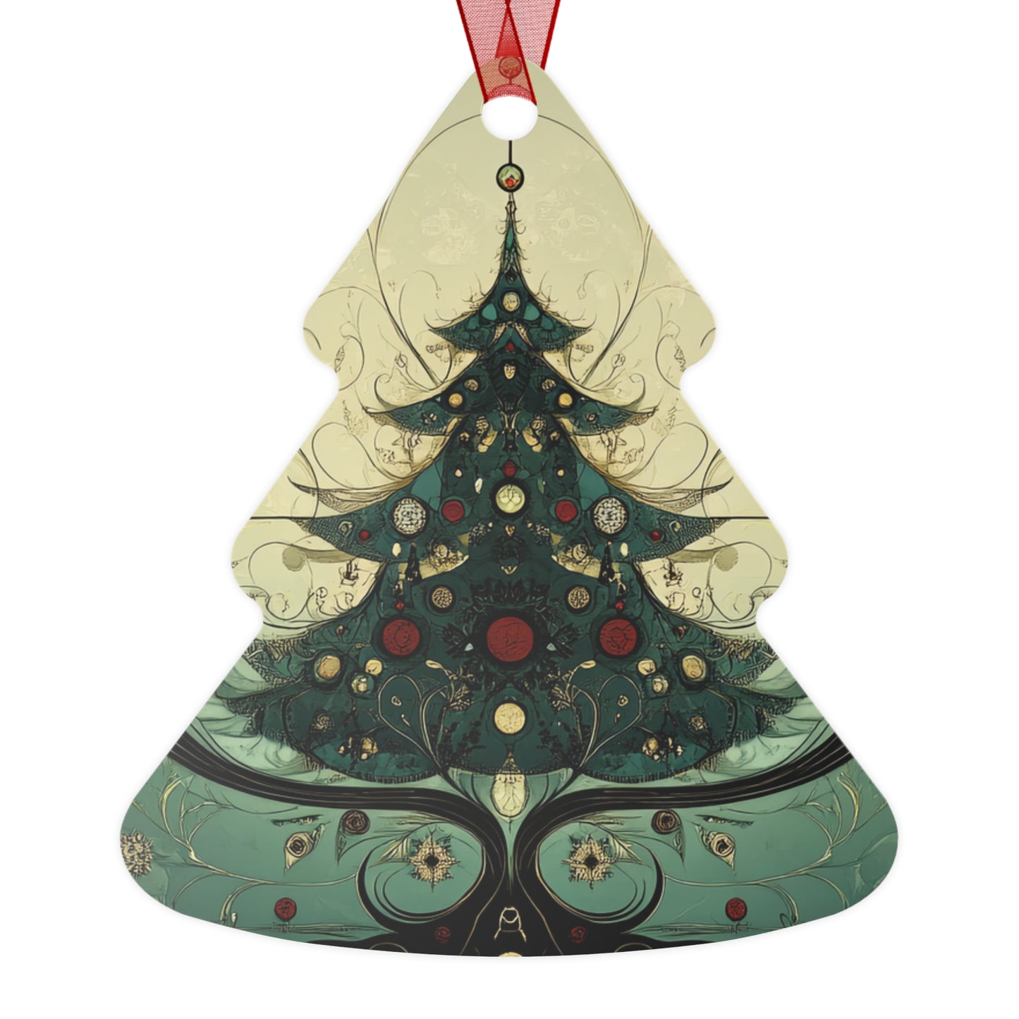 Metal Ornaments -- Elegant Tree